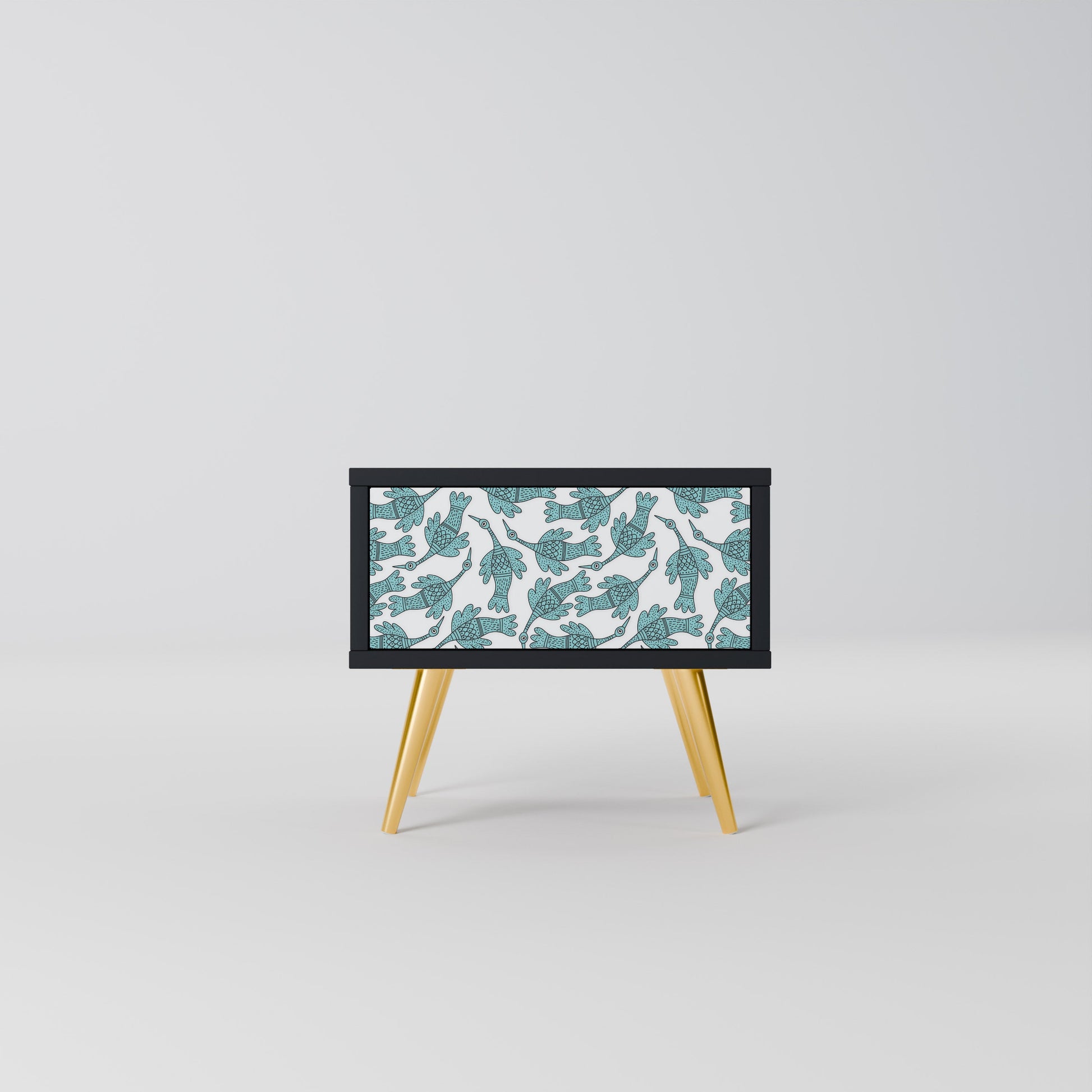 Table de chevet WATERSPOUT SONGIBIRD en finition noire