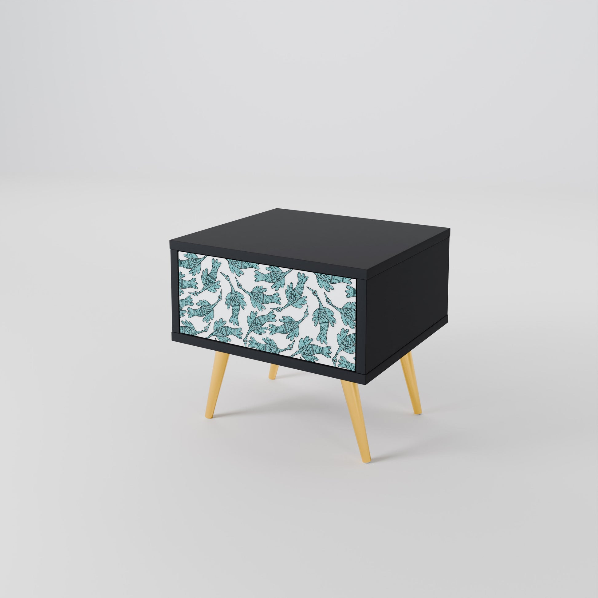 Table de chevet WATERSPOUT SONGIBIRD en finition noire