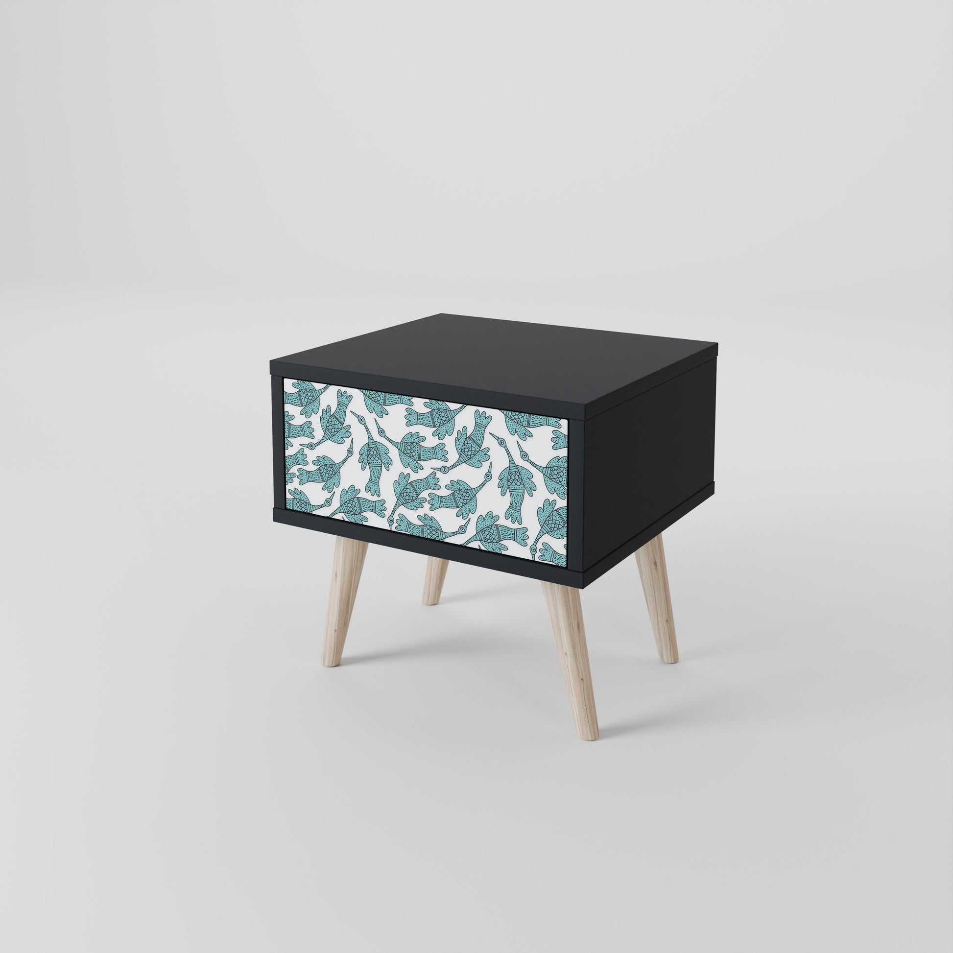 Table de chevet WATERSPOUT SONGIBIRD en finition noire