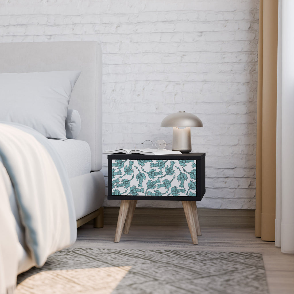 Table de chevet WATERSPOUT SONGIBIRD en finition noire