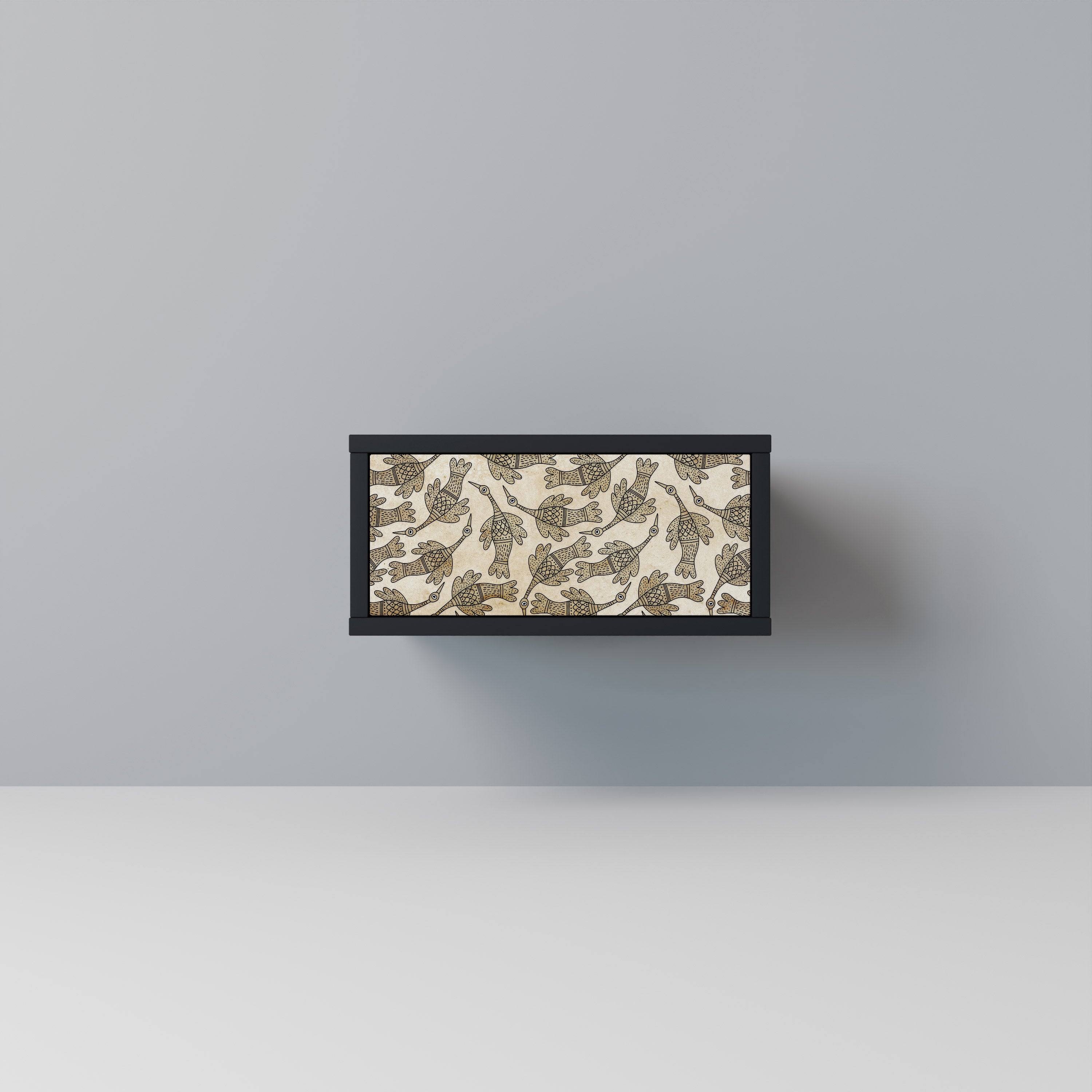 Table de chevet ALMONDINE SONGBIRD en finition noire