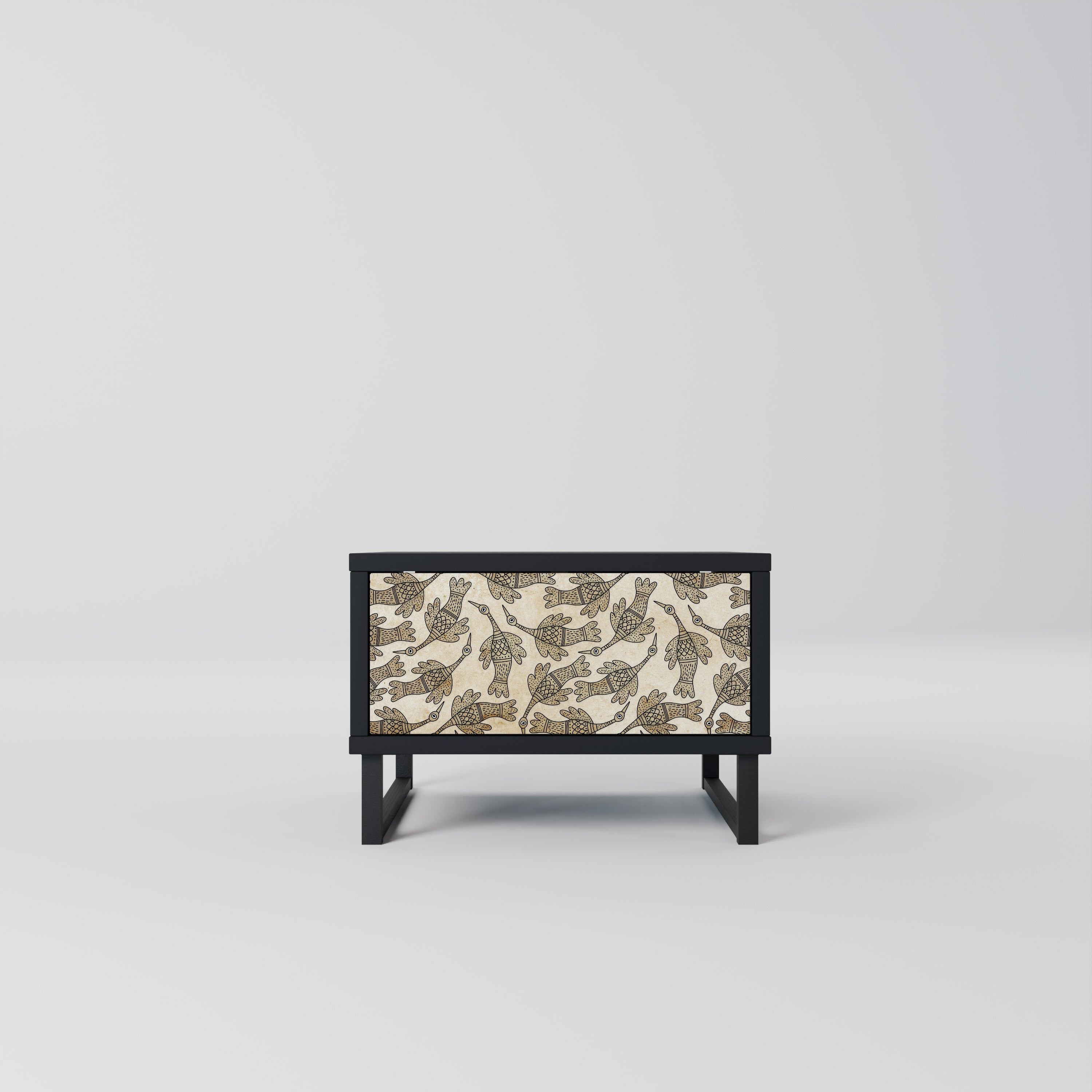 Table de chevet ALMONDINE SONGBIRD en finition noire