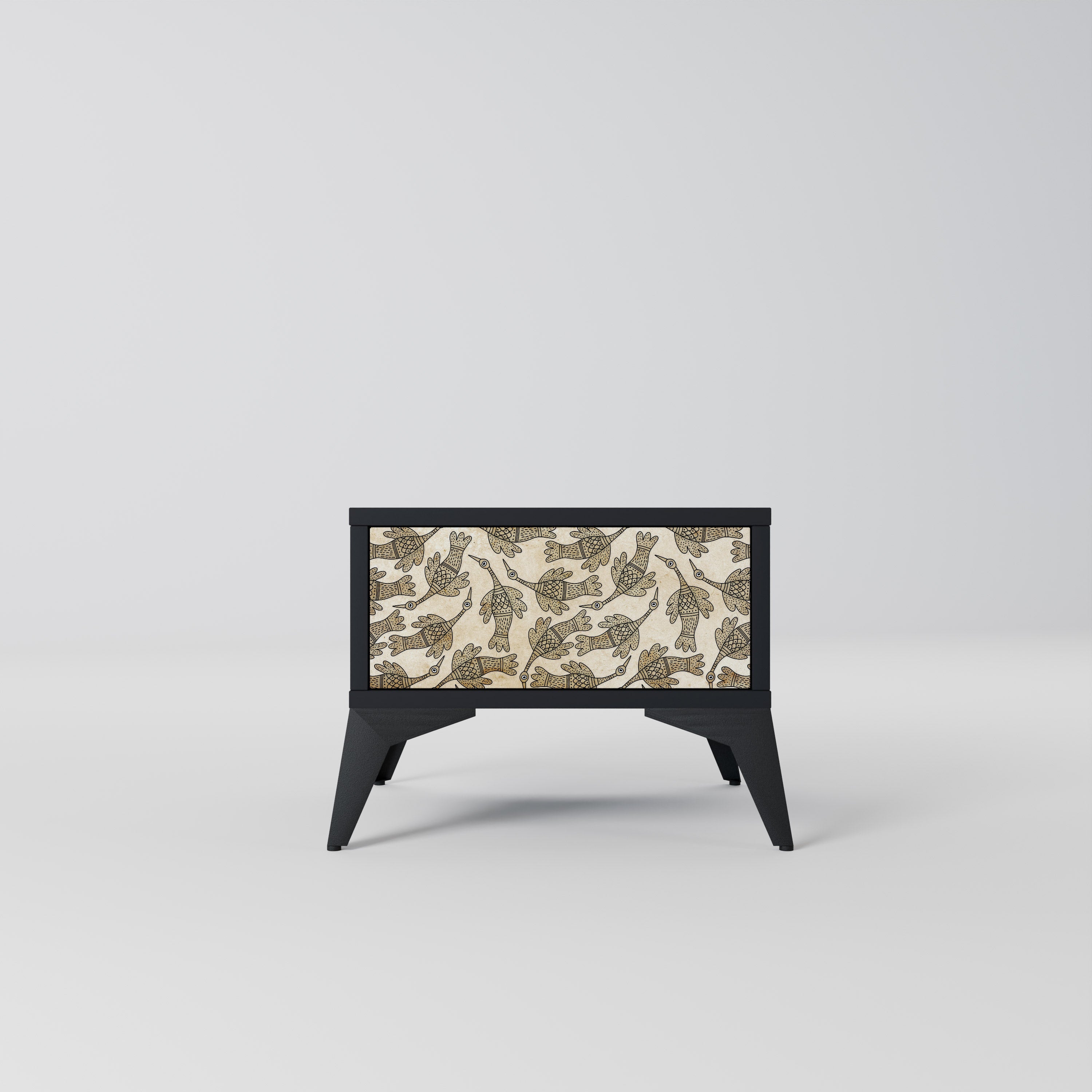 Table de chevet ALMONDINE SONGBIRD en finition noire