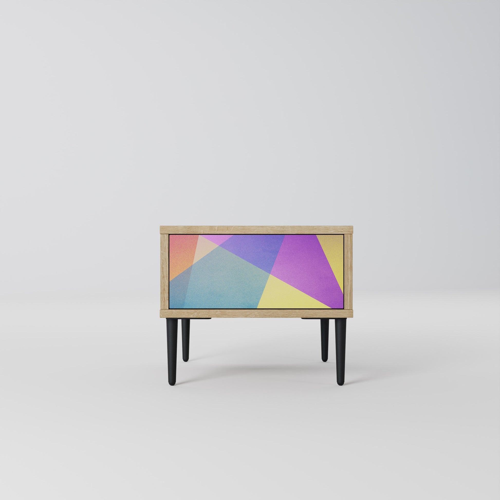 Table de chevet BRIGHT GEOMETRY effet chêne