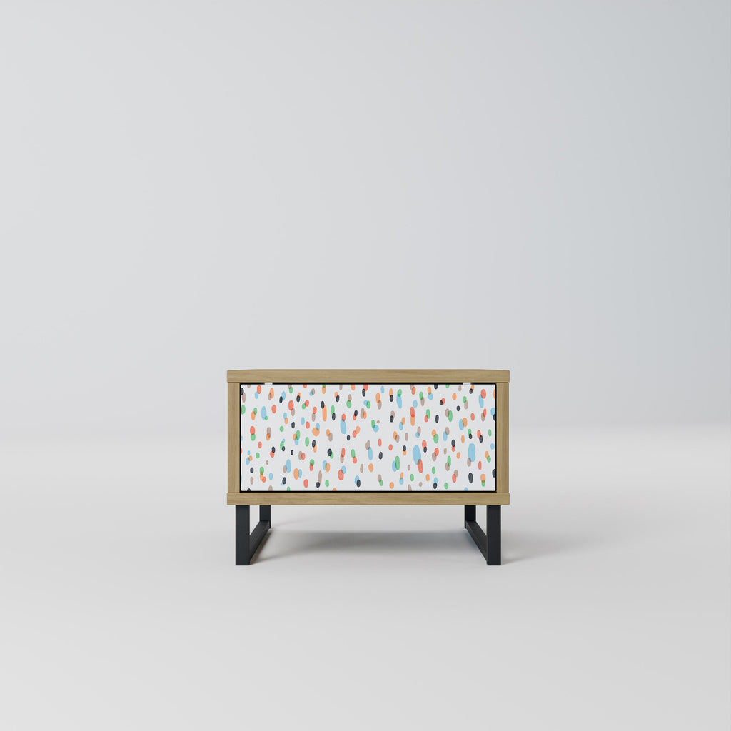 Table de chevet ENERGETIC SPOTS effet chêne