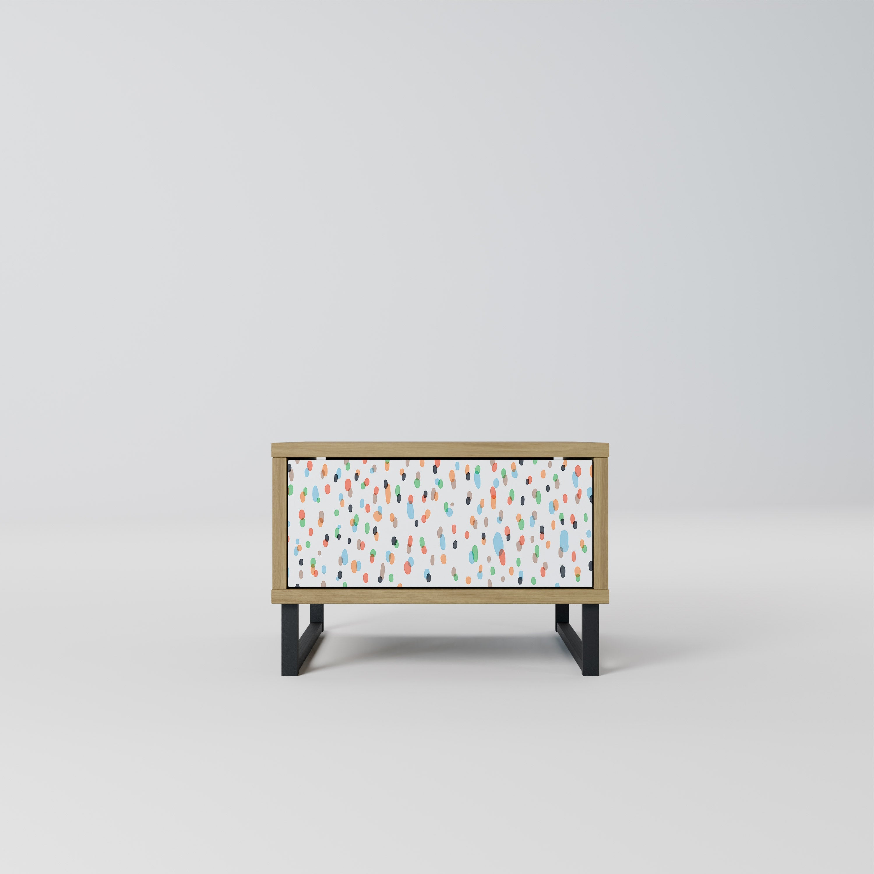 Table de chevet ENERGETIC SPOTS effet chêne