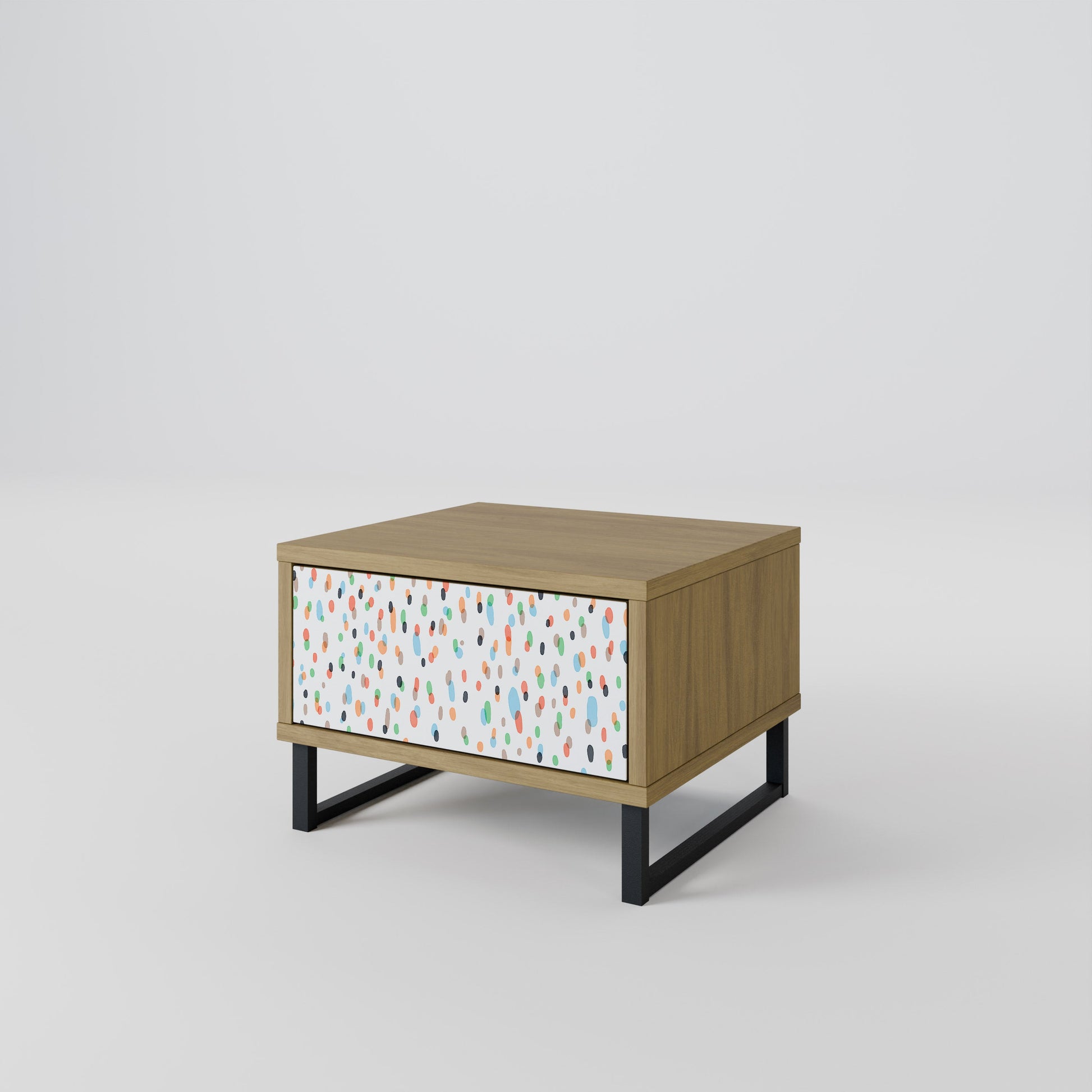 Table de chevet ENERGETIC SPOTS effet chêne