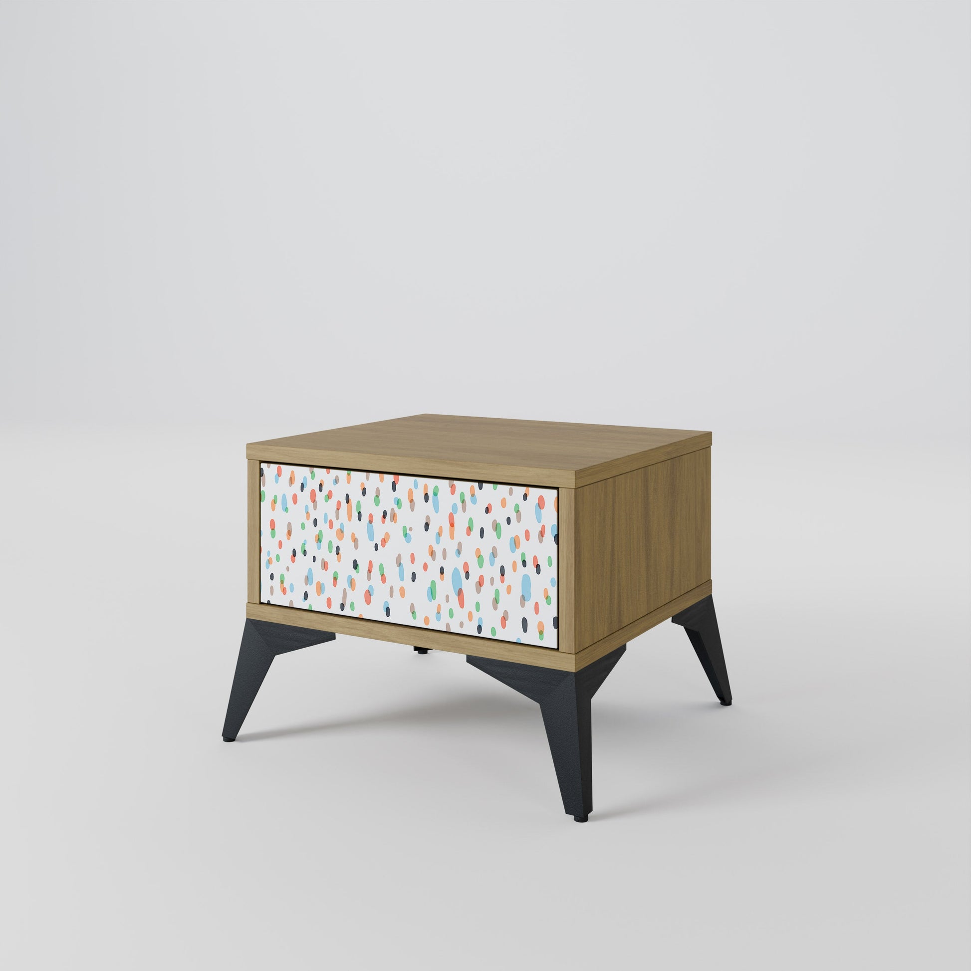 Table de chevet ENERGETIC SPOTS effet chêne