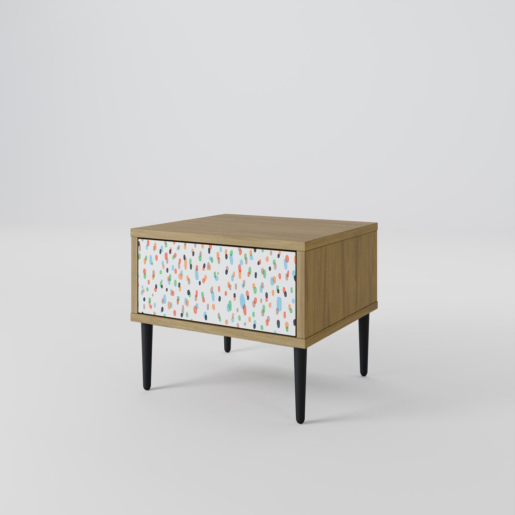 Table de chevet ENERGETIC SPOTS effet chêne
