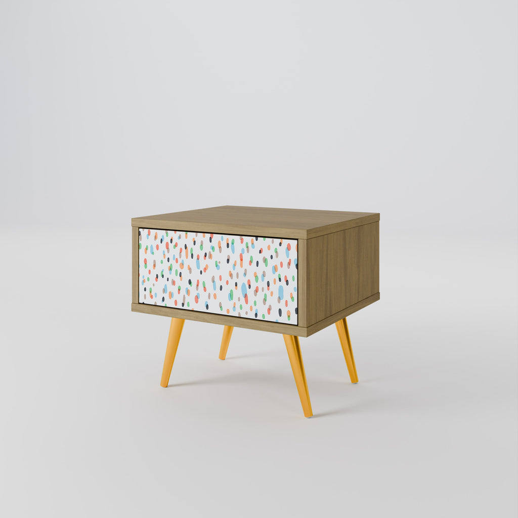 Table de chevet ENERGETIC SPOTS effet chêne