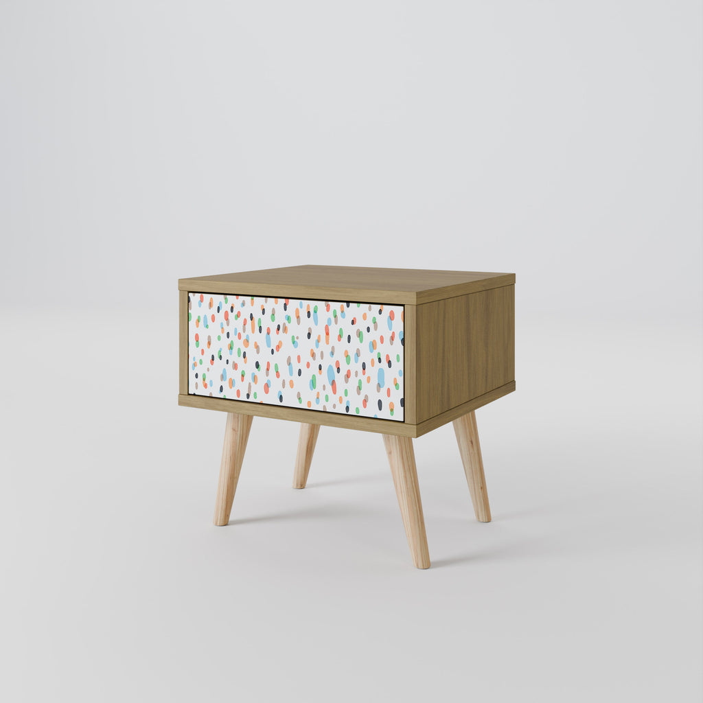 Table de chevet ENERGETIC SPOTS effet chêne