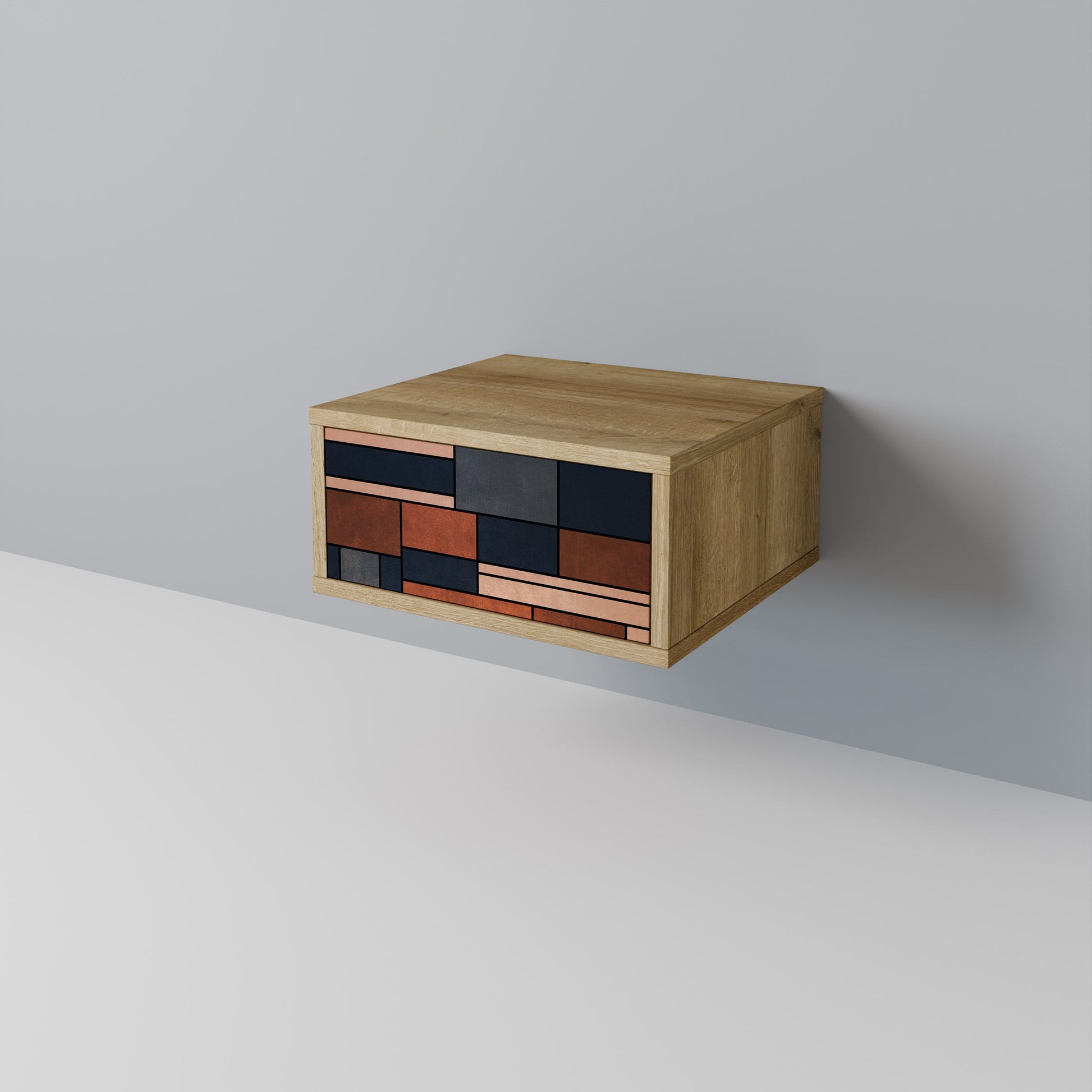 INTREPID FORMATION Nightstand in Oak Effect
