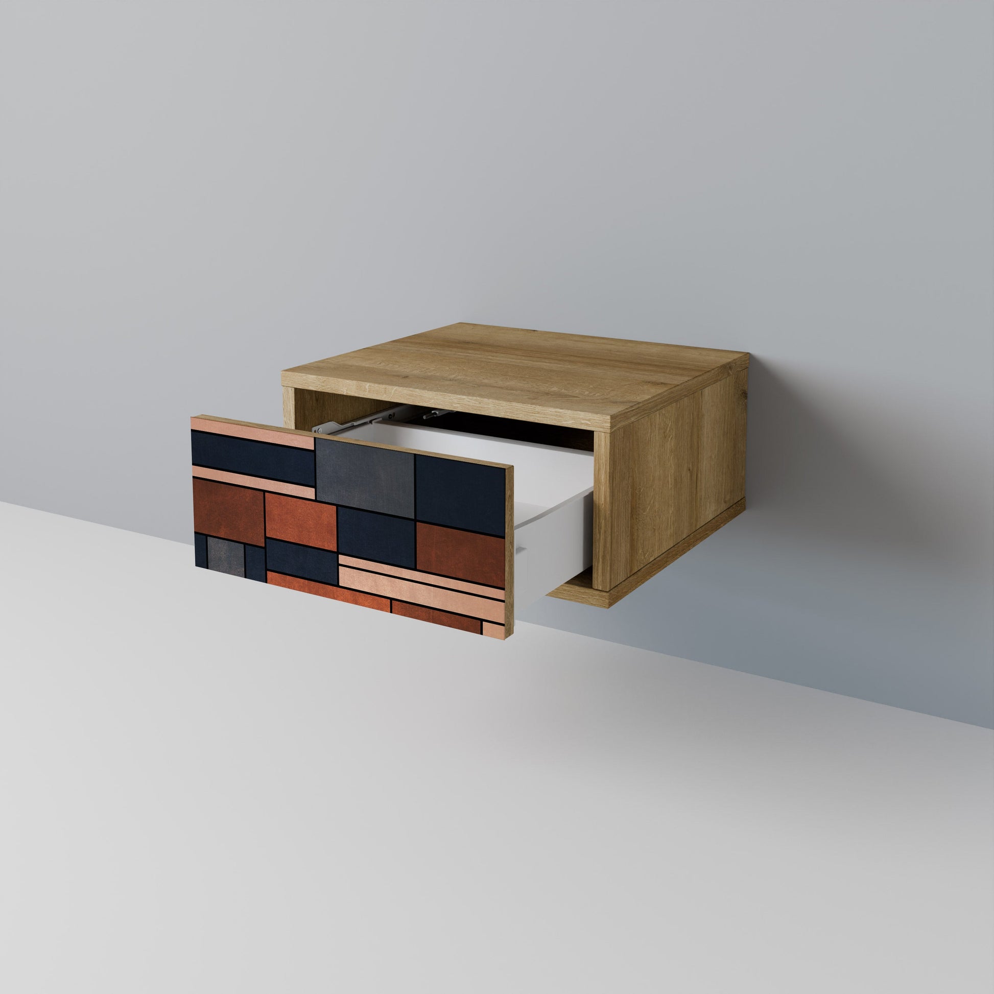 INTREPID FORMATION Nightstand in Oak Effect