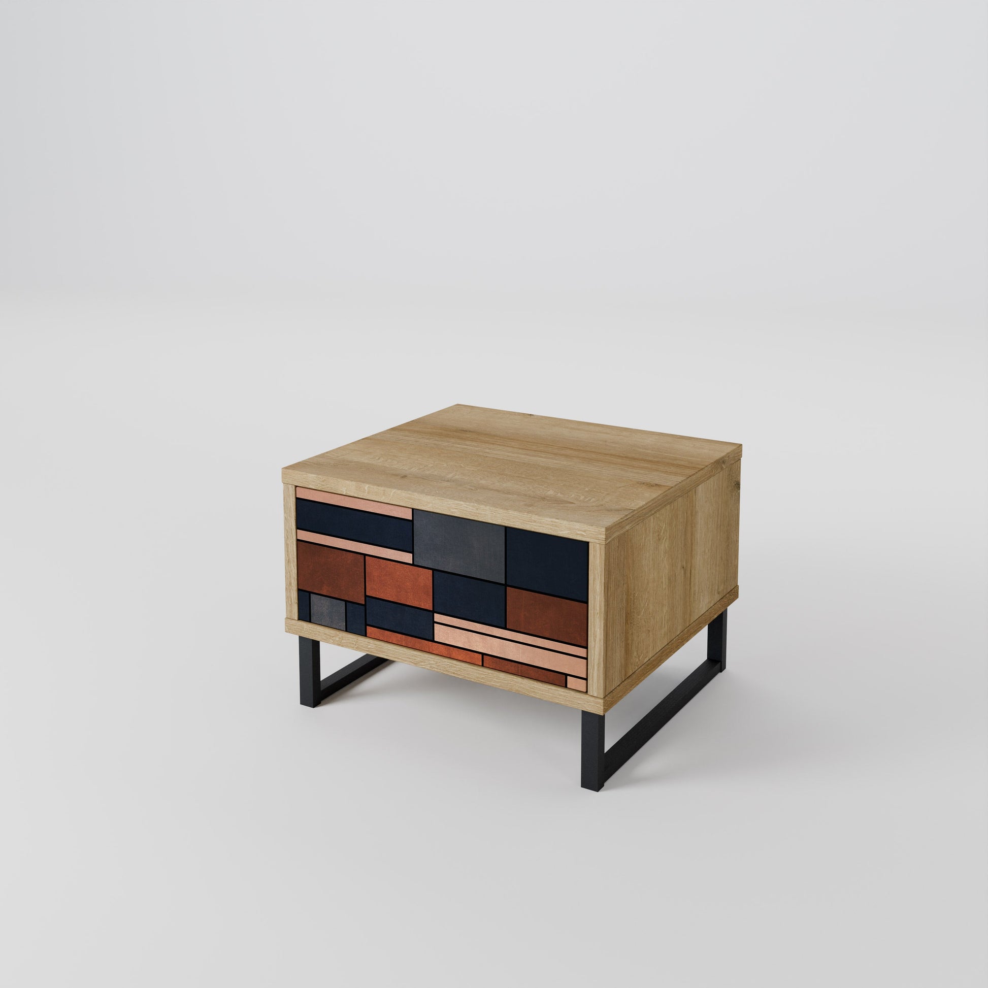 INTREPID FORMATION Nightstand in Oak Effect