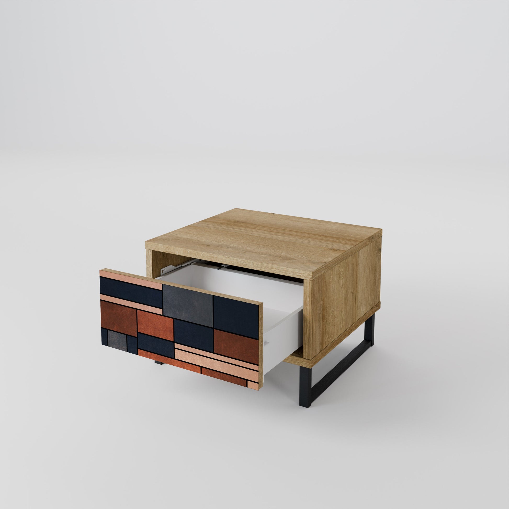 INTREPID FORMATION Nightstand in Oak Effect