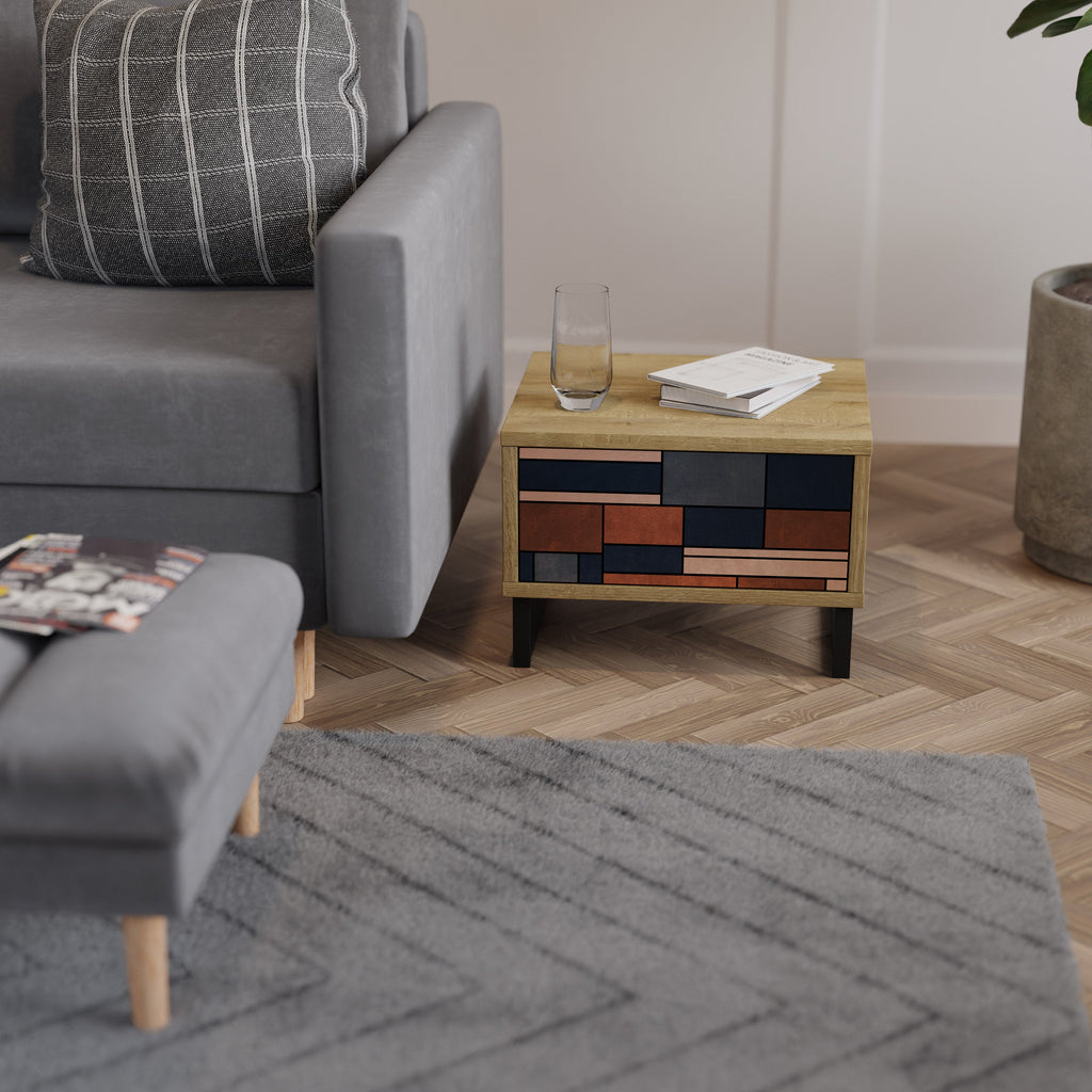 INTREPID FORMATION Nightstand in Oak Effect