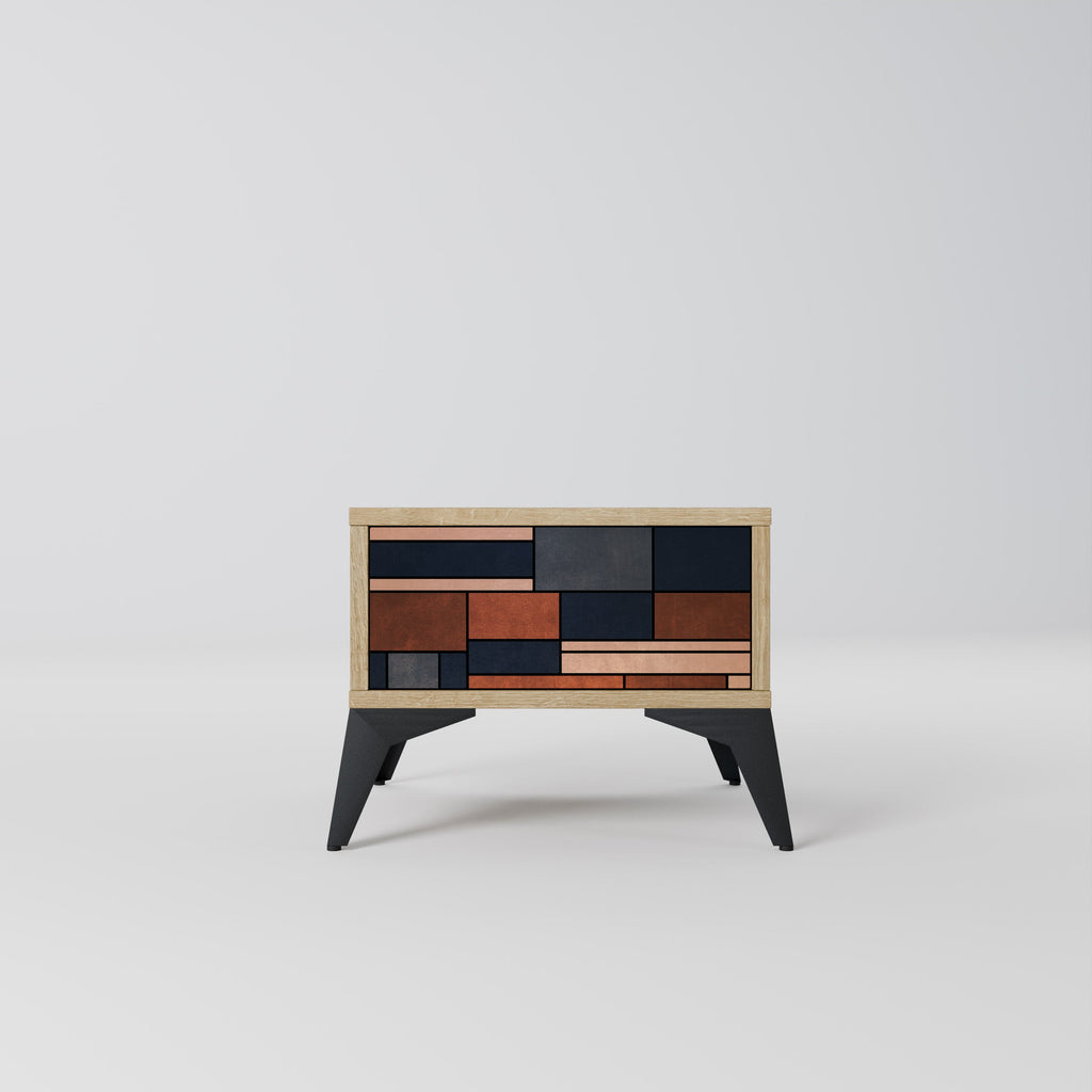 INTREPID FORMATION Nightstand in Oak Effect
