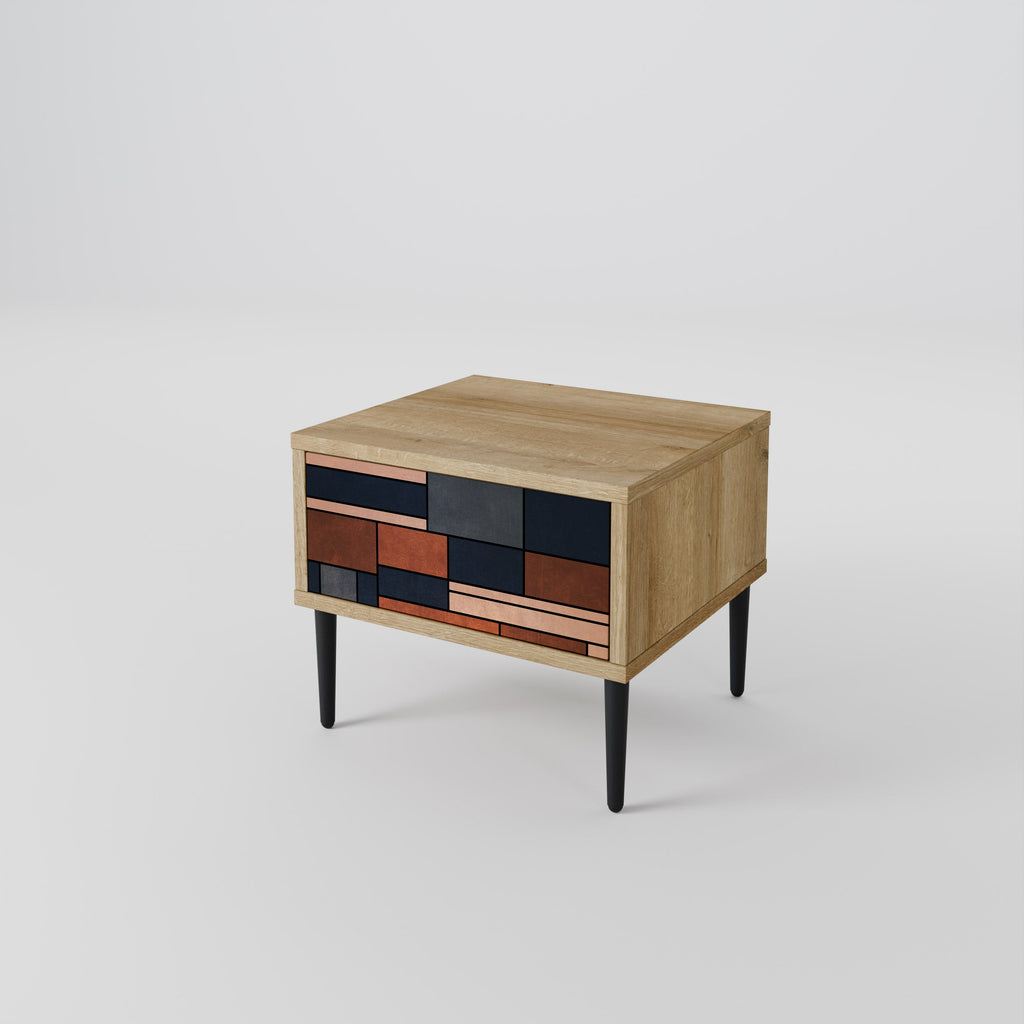 INTREPID FORMATION Nightstand in Oak Effect