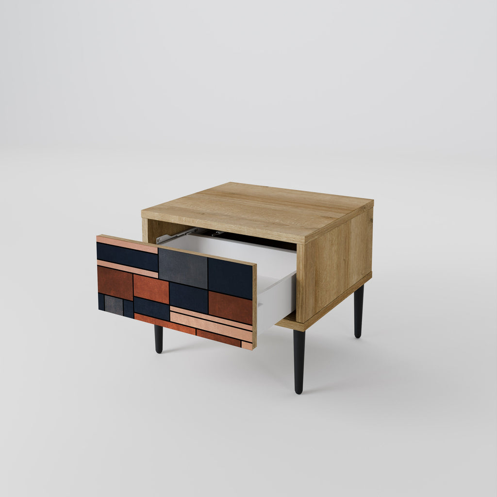 INTREPID FORMATION Nightstand in Oak Effect