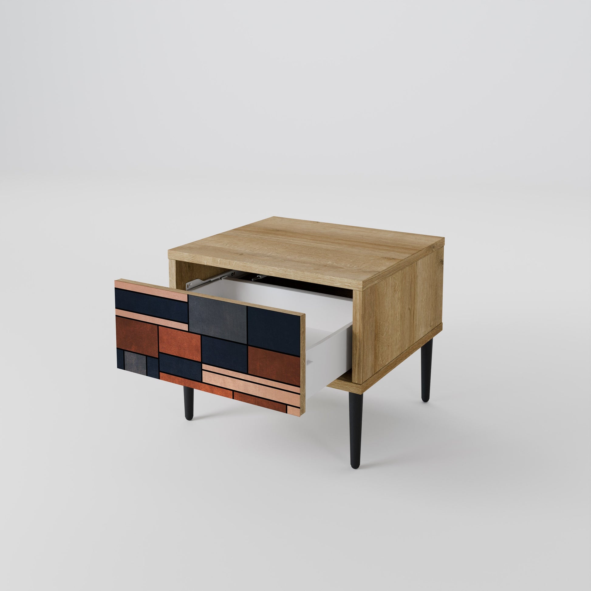 INTREPID FORMATION Nightstand in Oak Effect