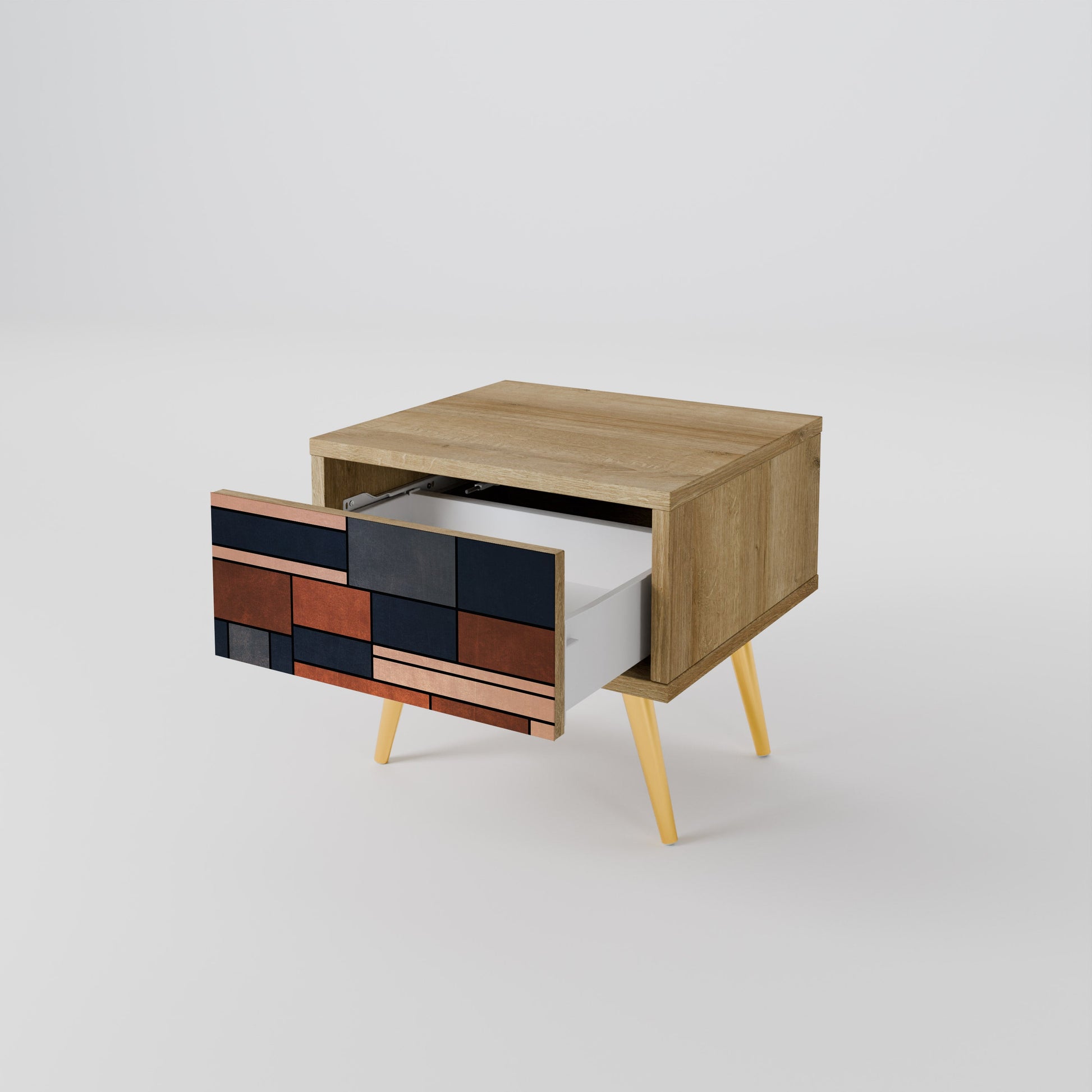 INTREPID FORMATION Nightstand in Oak Effect