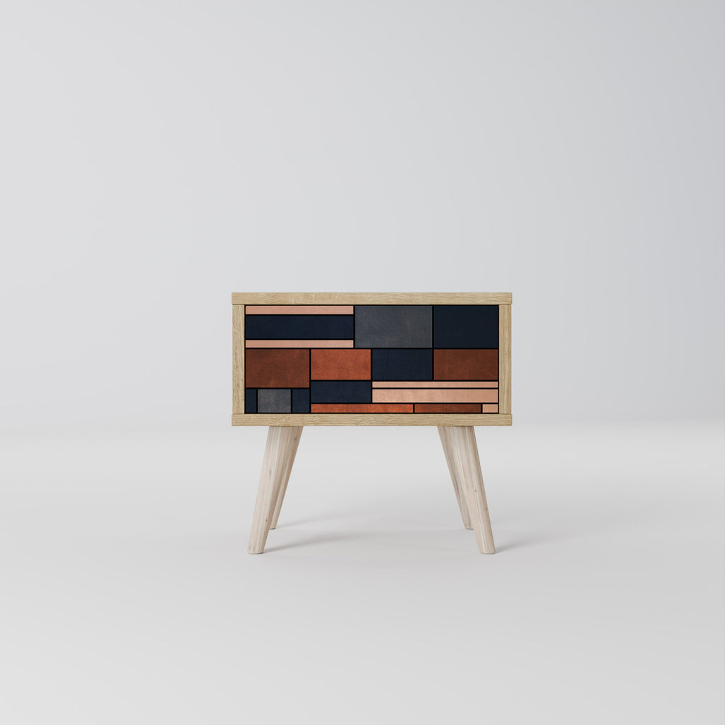 INTREPID FORMATION Nightstand in Oak Effect