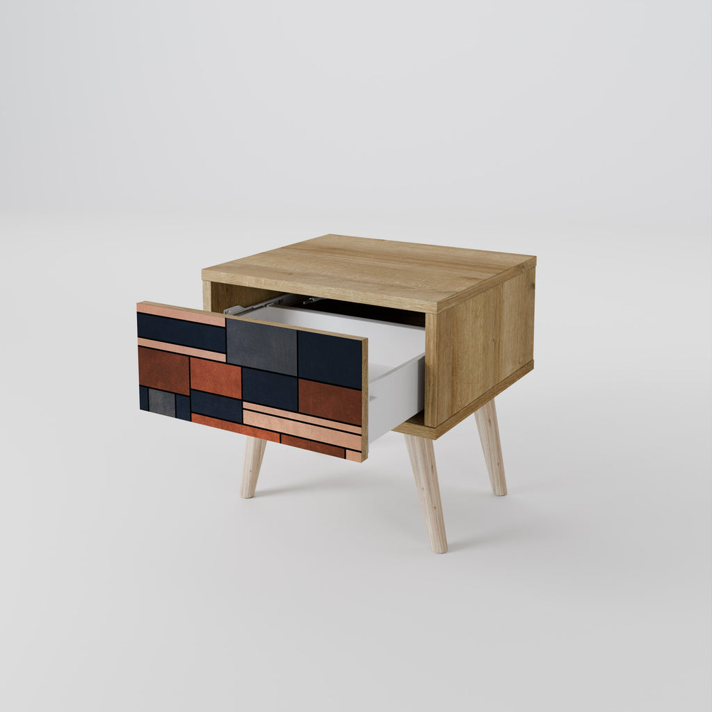 INTREPID FORMATION Nightstand in Oak Effect