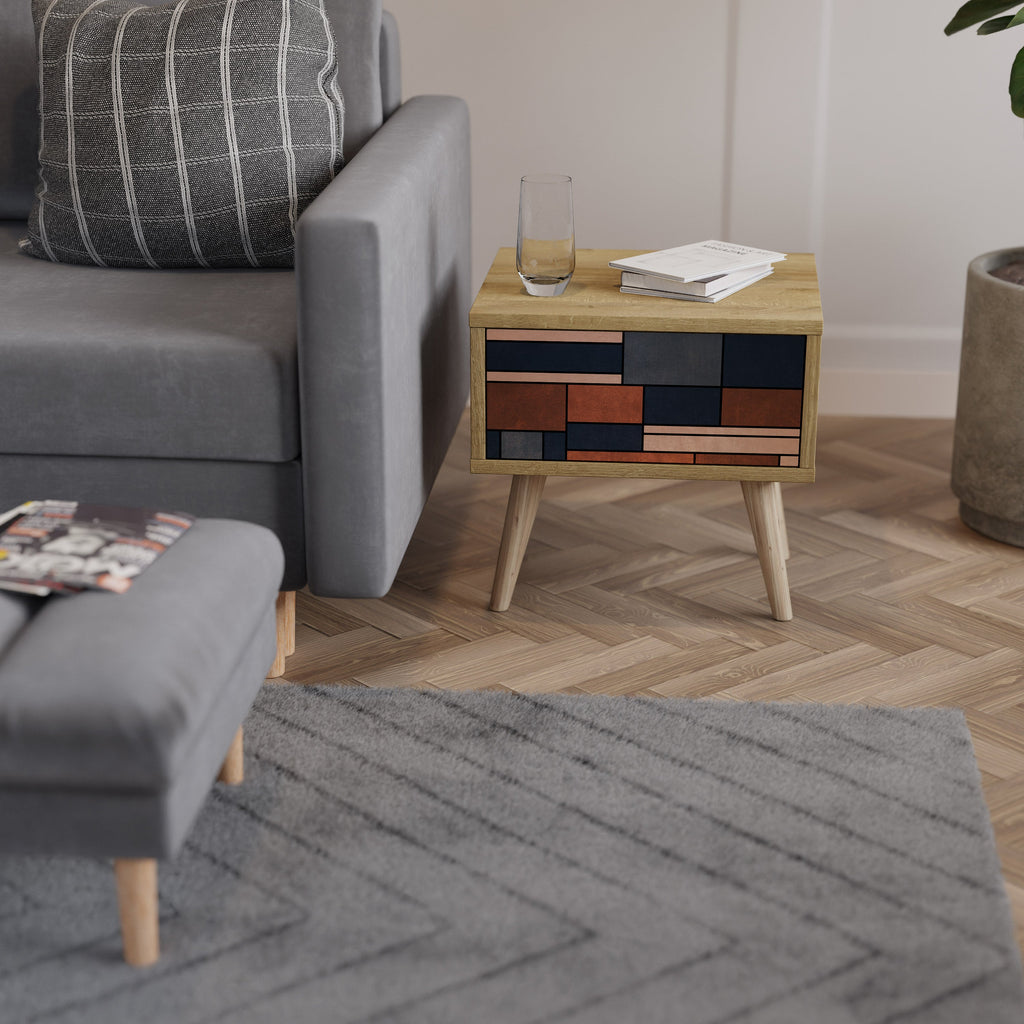 INTREPID FORMATION Nightstand in Oak Effect