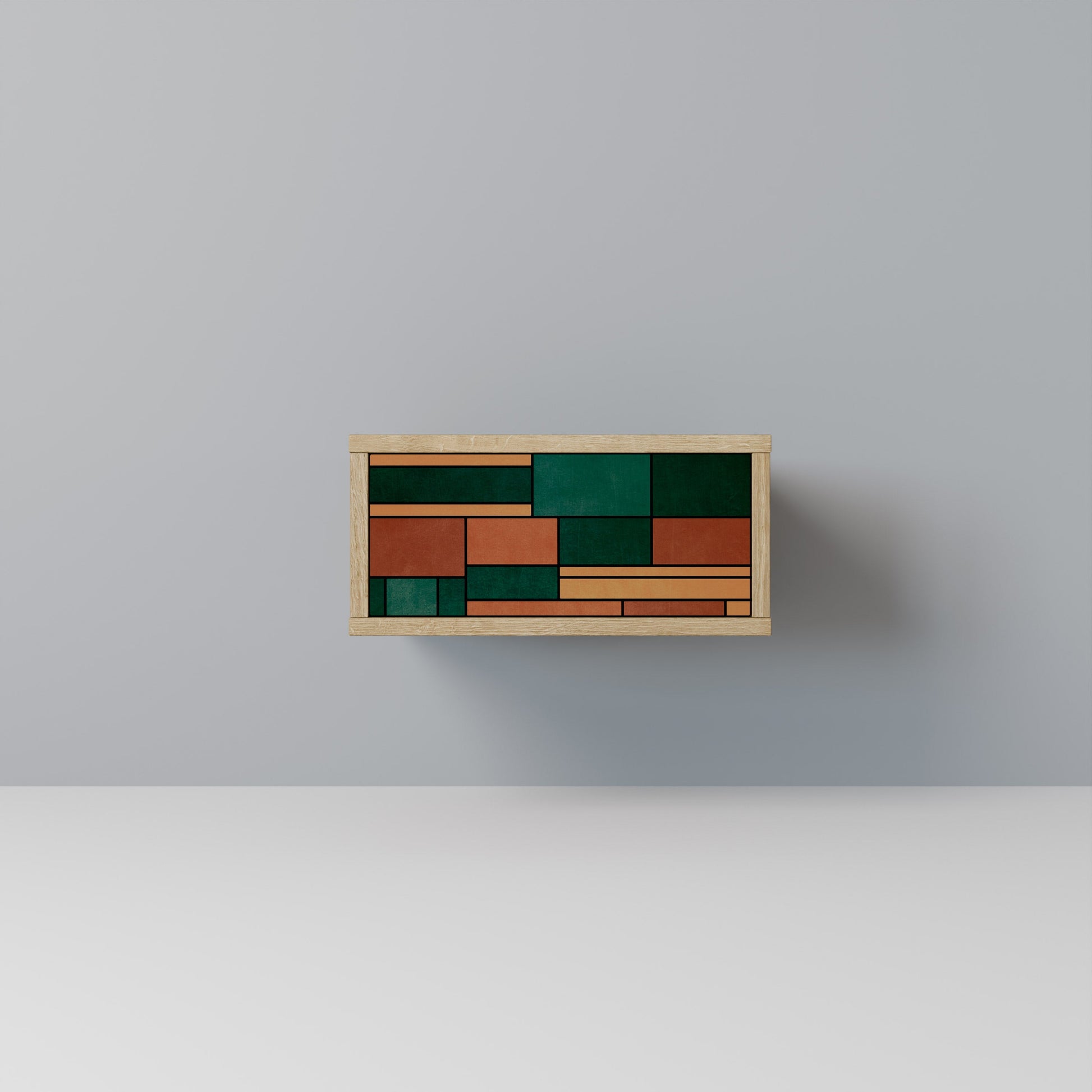 EARTHY FIGURES Nightstand in Oak Effect