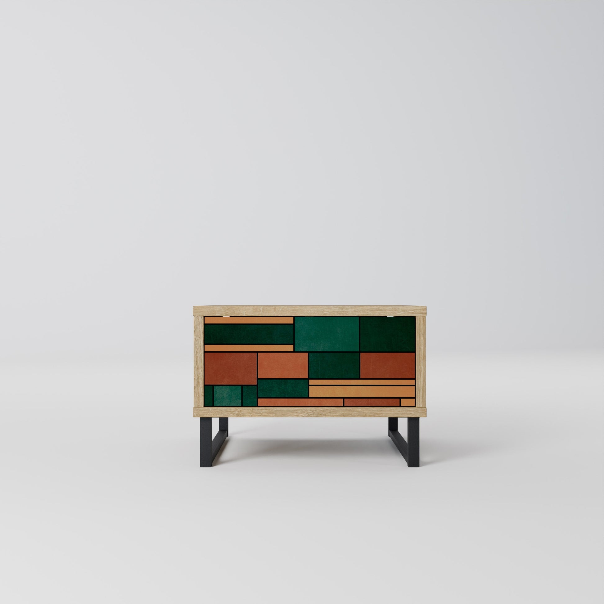 EARTHY FIGURES Nightstand in Oak Effect