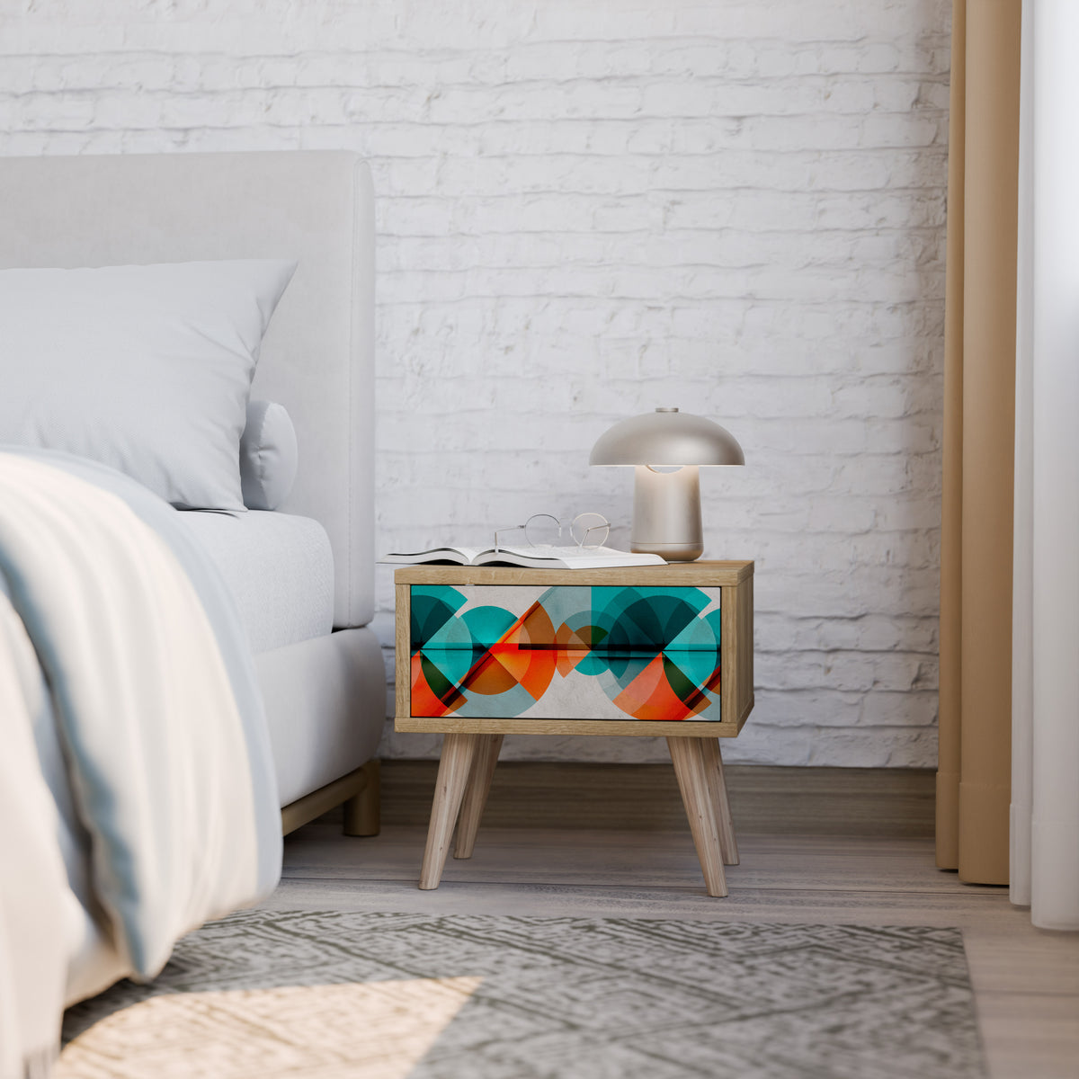 CIRCULAR RHAPSODY Nightstand