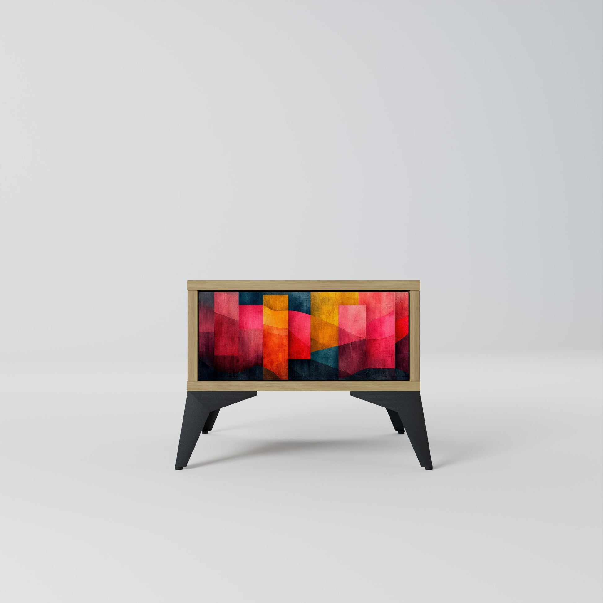 Table de chevet COLORFUL SOUNDS effet chêne