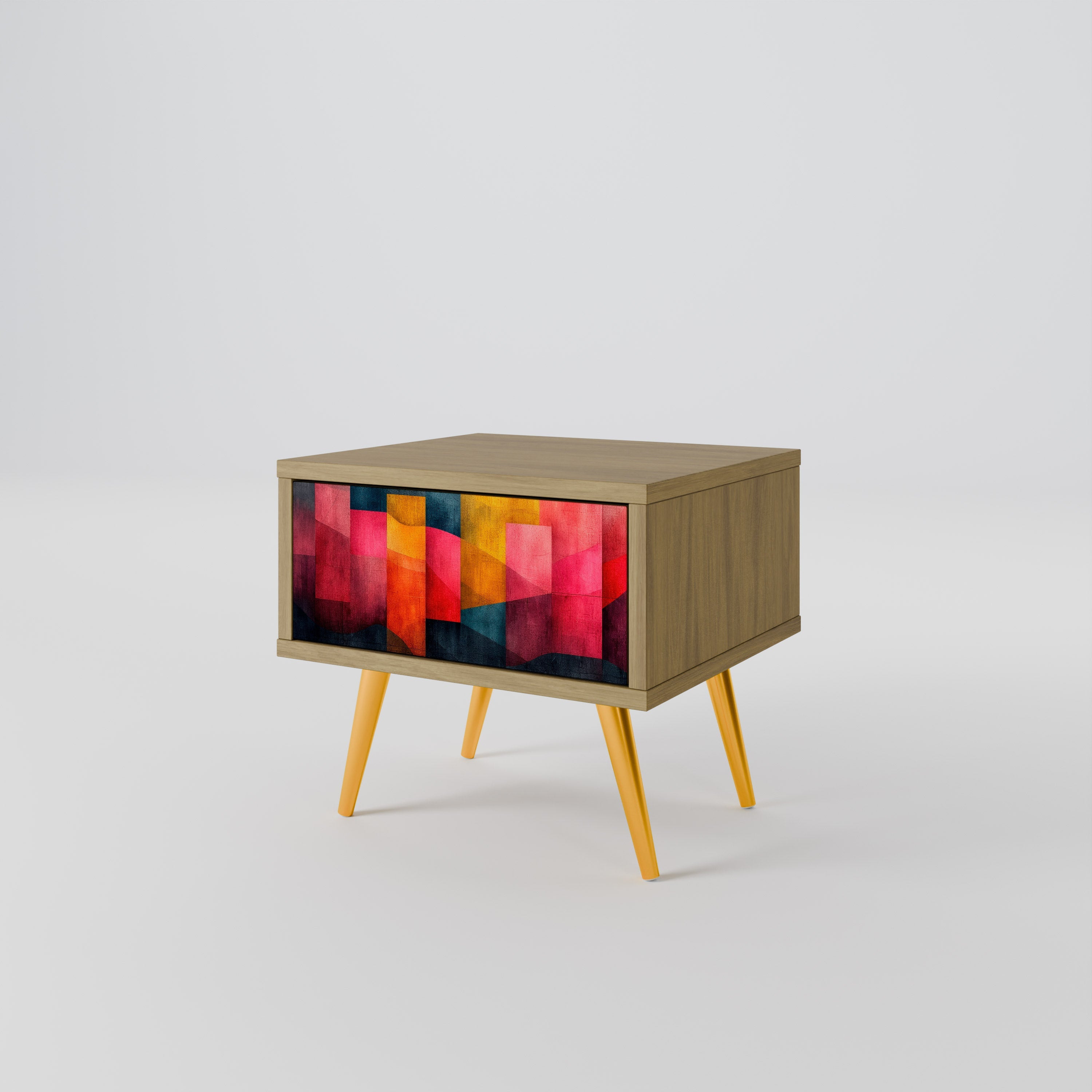 COLORFUL SOUNDS Nightstand in Oak Effect