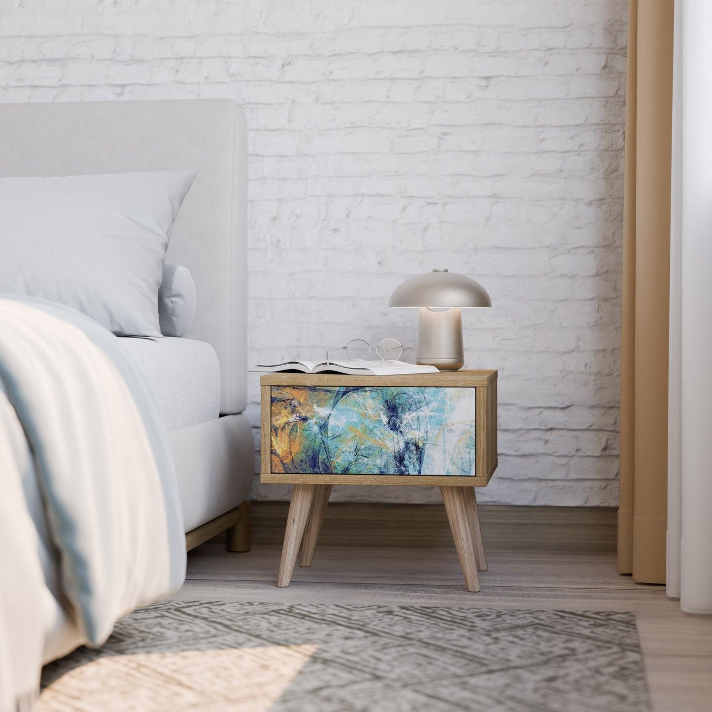 ABSTRACT THOUGHTS Nightstand