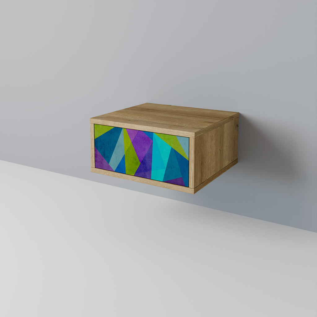 COLD SHOWCASE Nightstand in Oak Effect