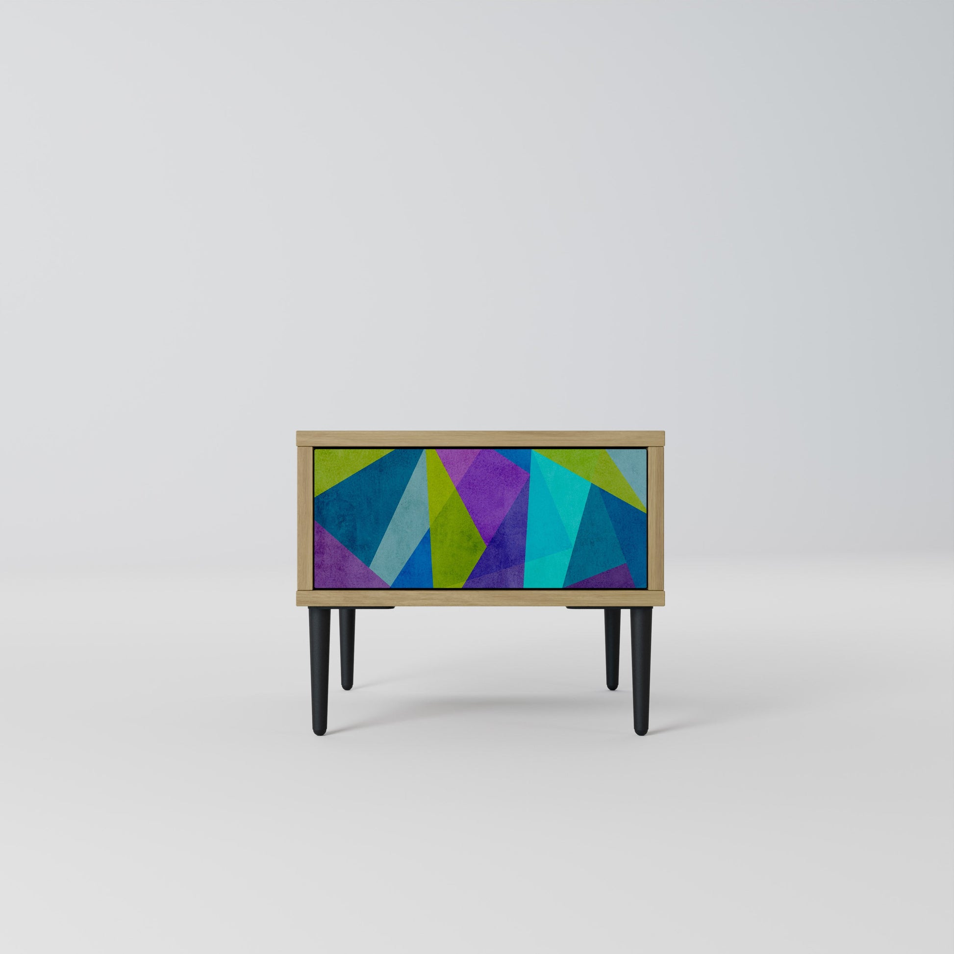 COLD SHOWCASE Nightstand in Oak Effect