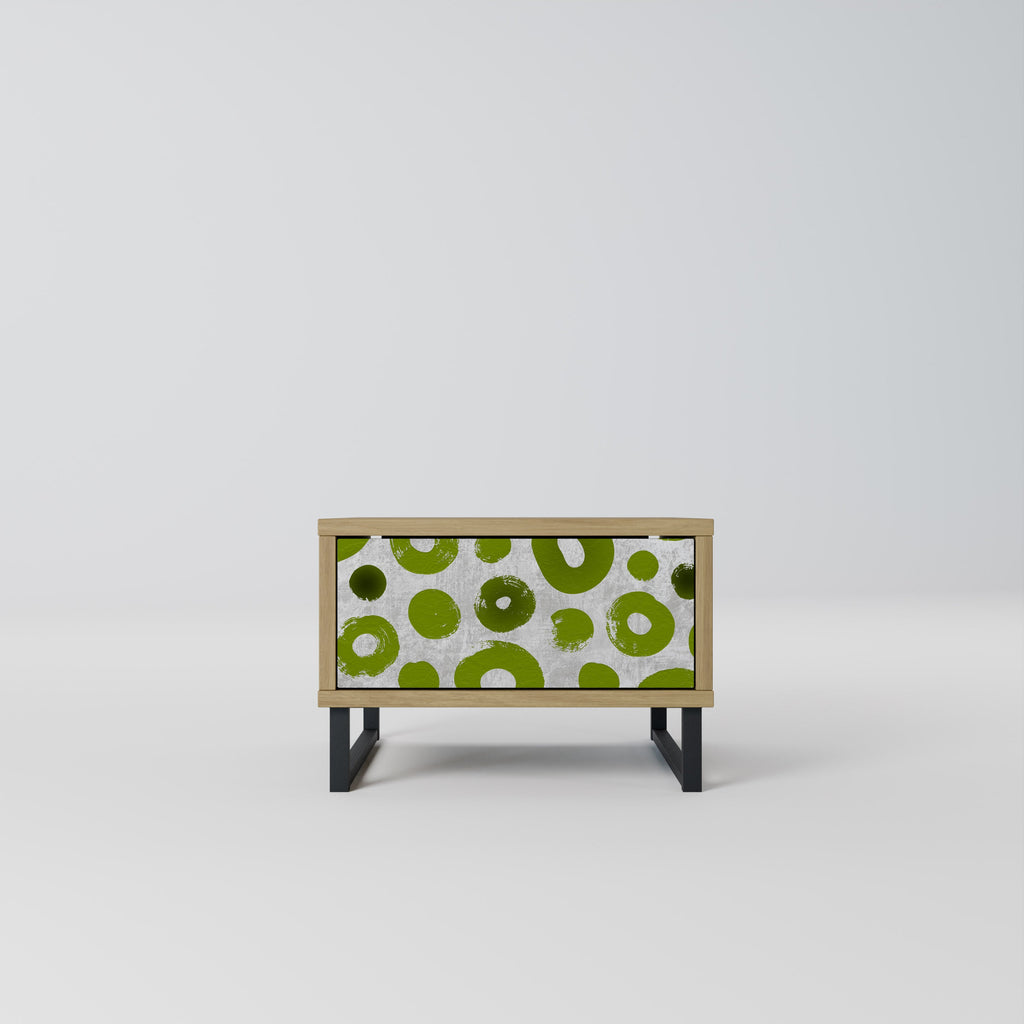 Table de chevet GREEN RHAPSODY effet chêne