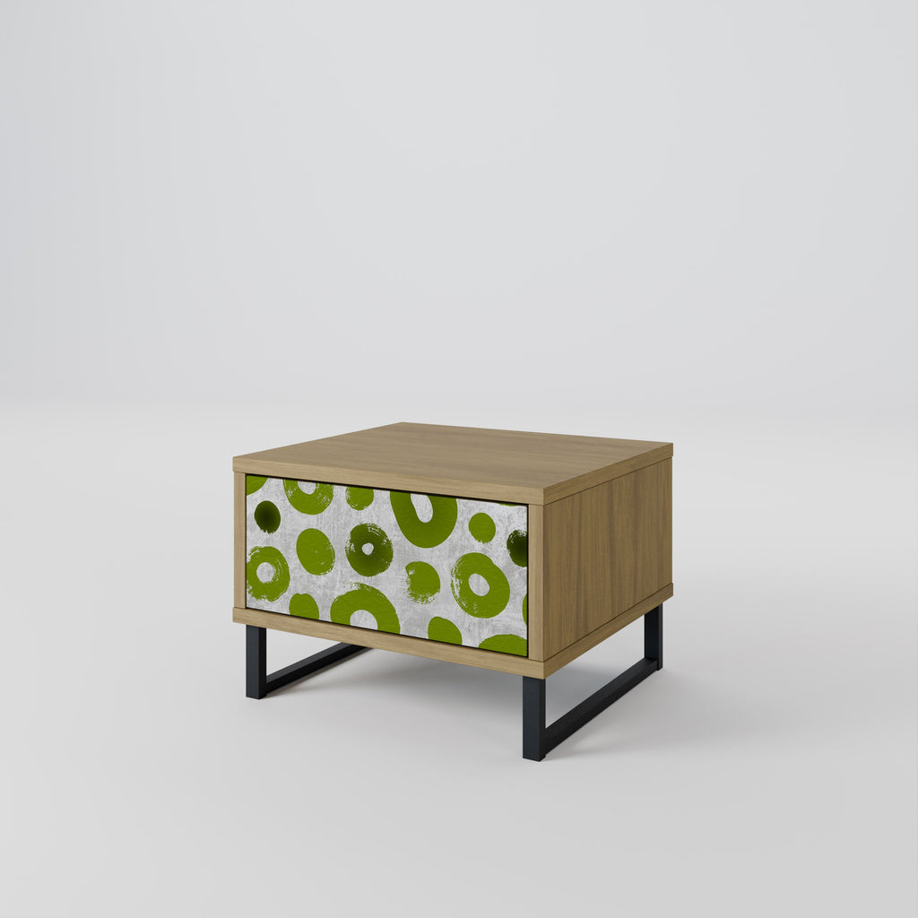 Table de chevet GREEN RHAPSODY effet chêne