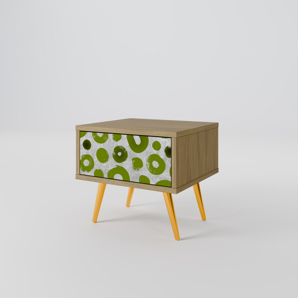 Table de chevet GREEN RHAPSODY effet chêne