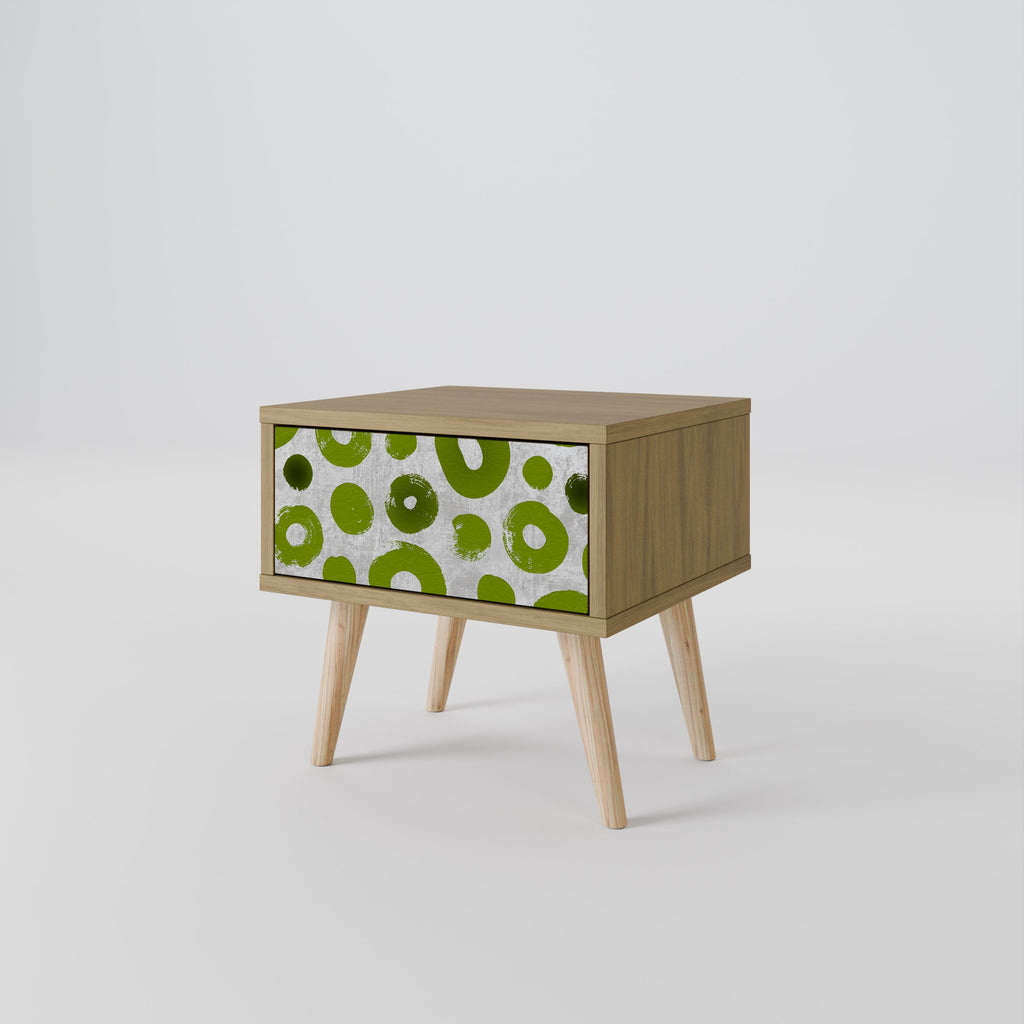 Table de chevet GREEN RHAPSODY effet chêne