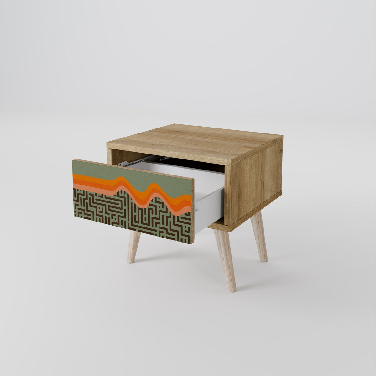Table de chevet SIMPLE SOLUTIONS effet chêne