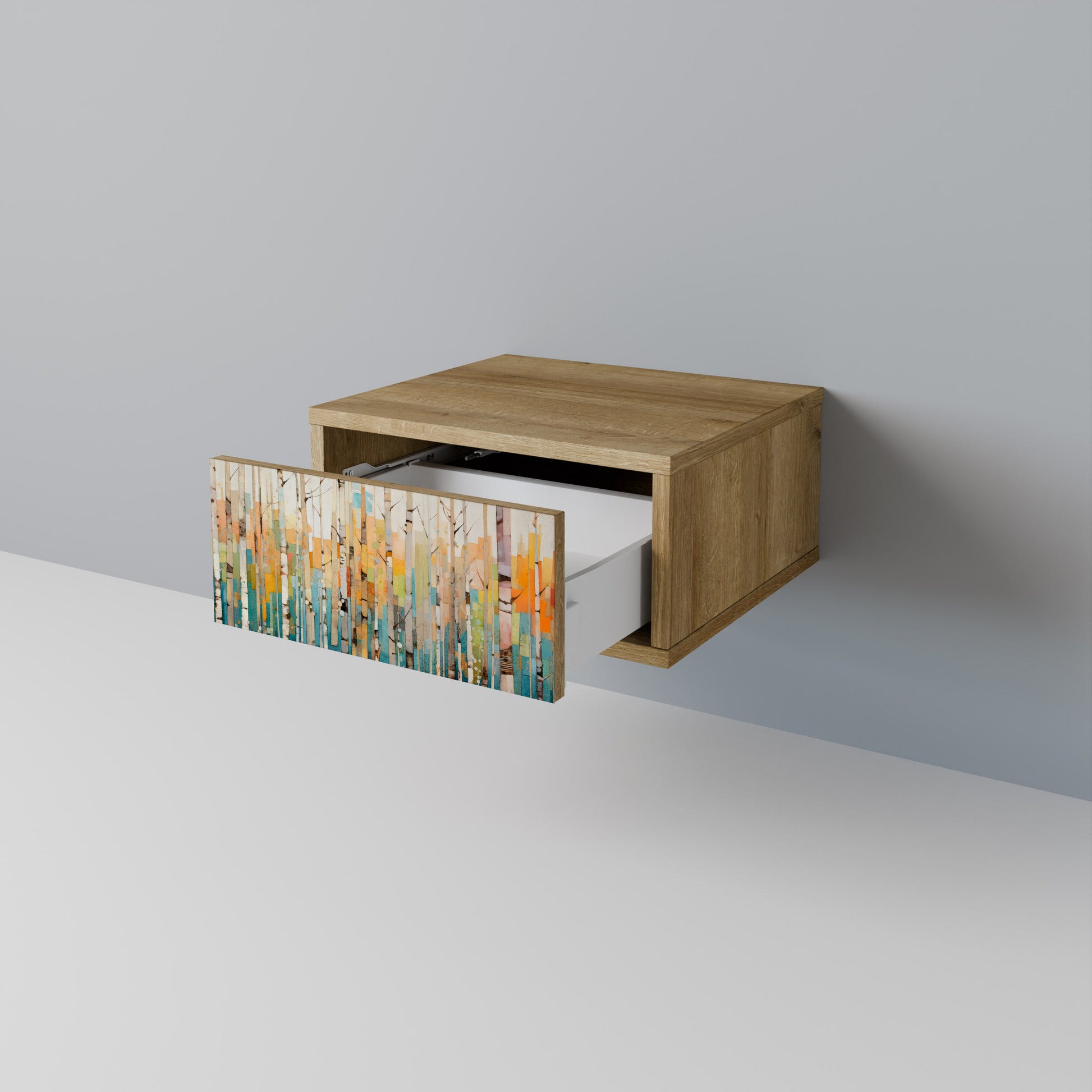 BIRCH KALEIDOSCOPE Nightstand in Oak Effect