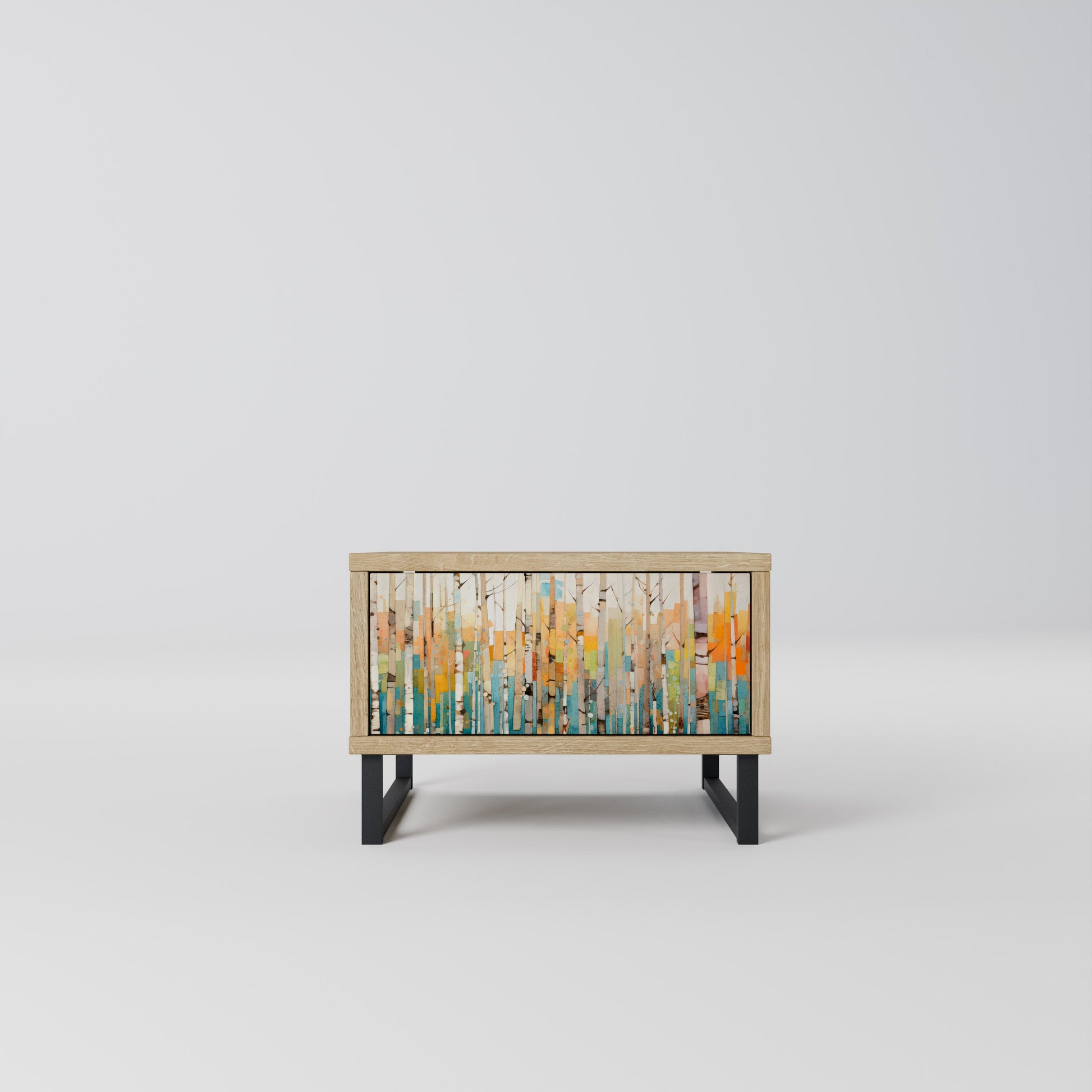 BIRCH KALEIDOSCOPE Nightstand in Oak Effect