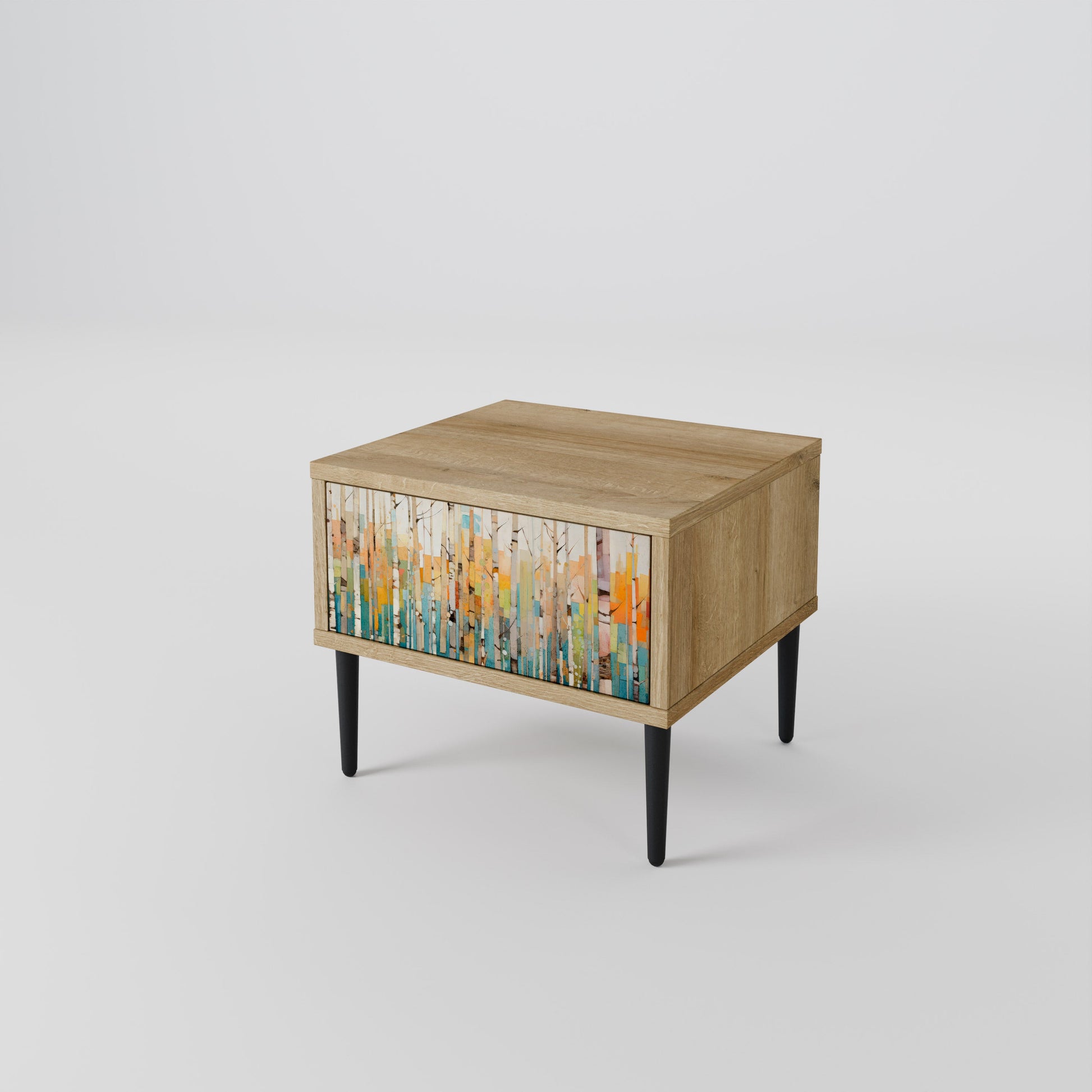BIRCH KALEIDOSCOPE Nightstand in Oak Effect
