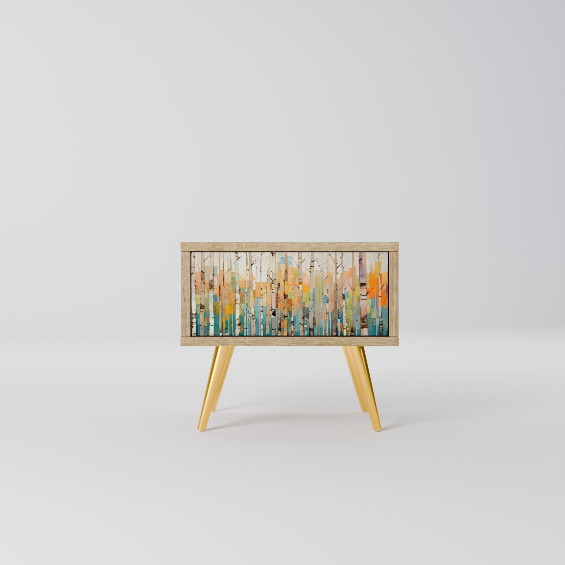 BIRCH KALEIDOSCOPE Nightstand in Oak Effect
