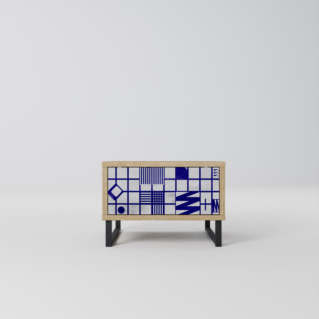THE RIGHT PLACES Nightstand in Oak Effect