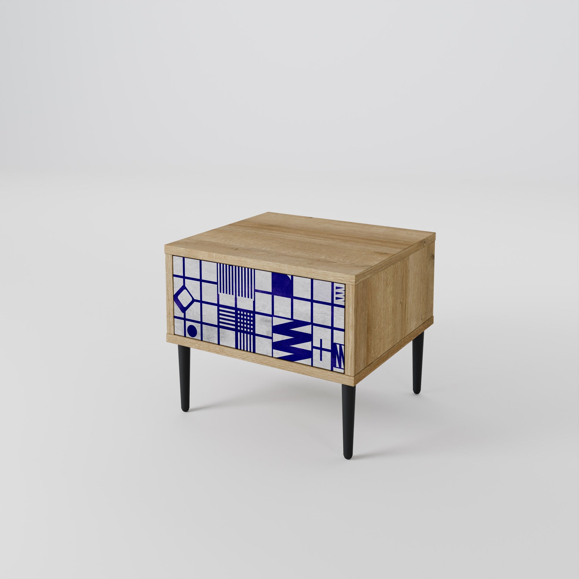 THE RIGHT PLACES Nightstand in Oak Effect