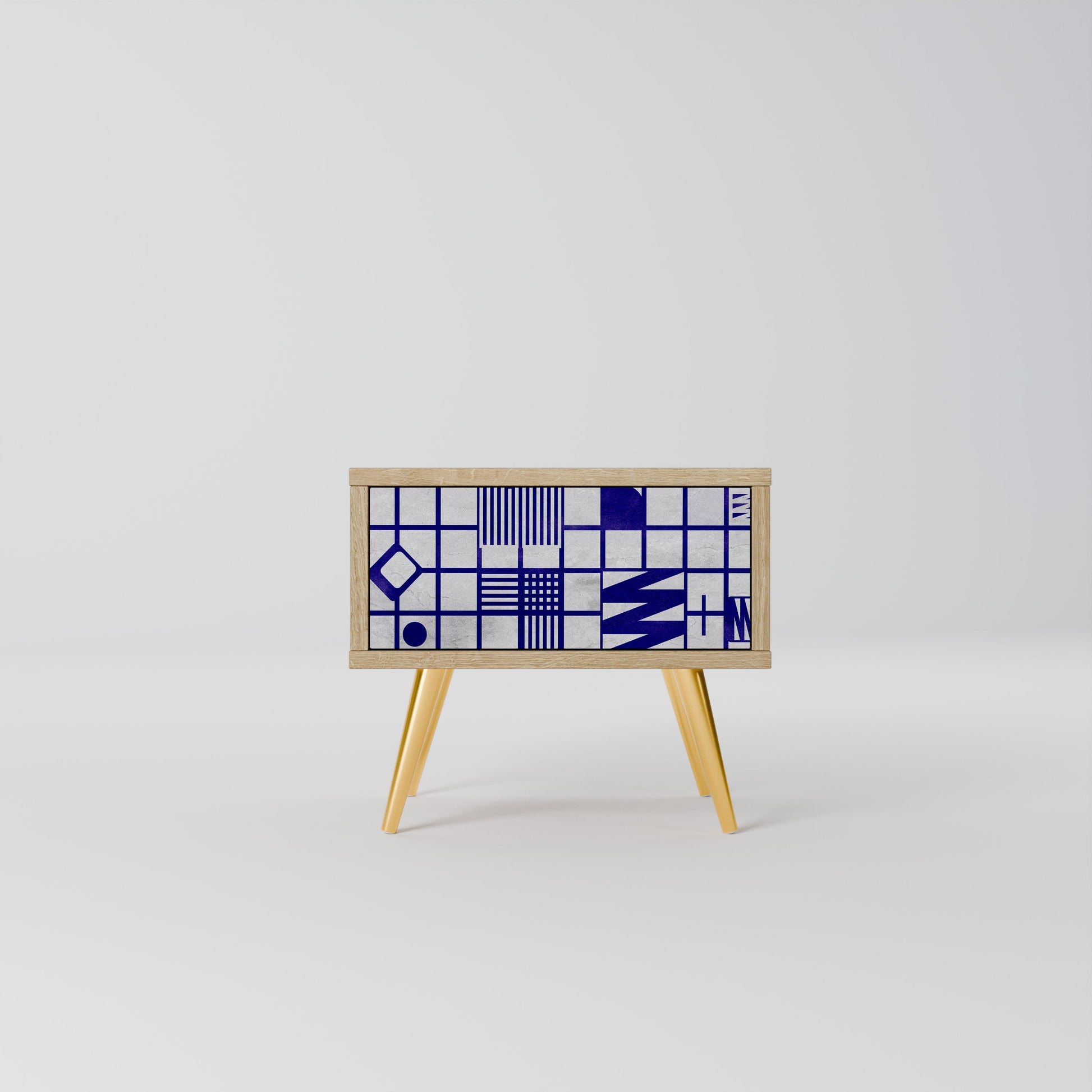 THE RIGHT PLACES Nightstand in Oak Effect