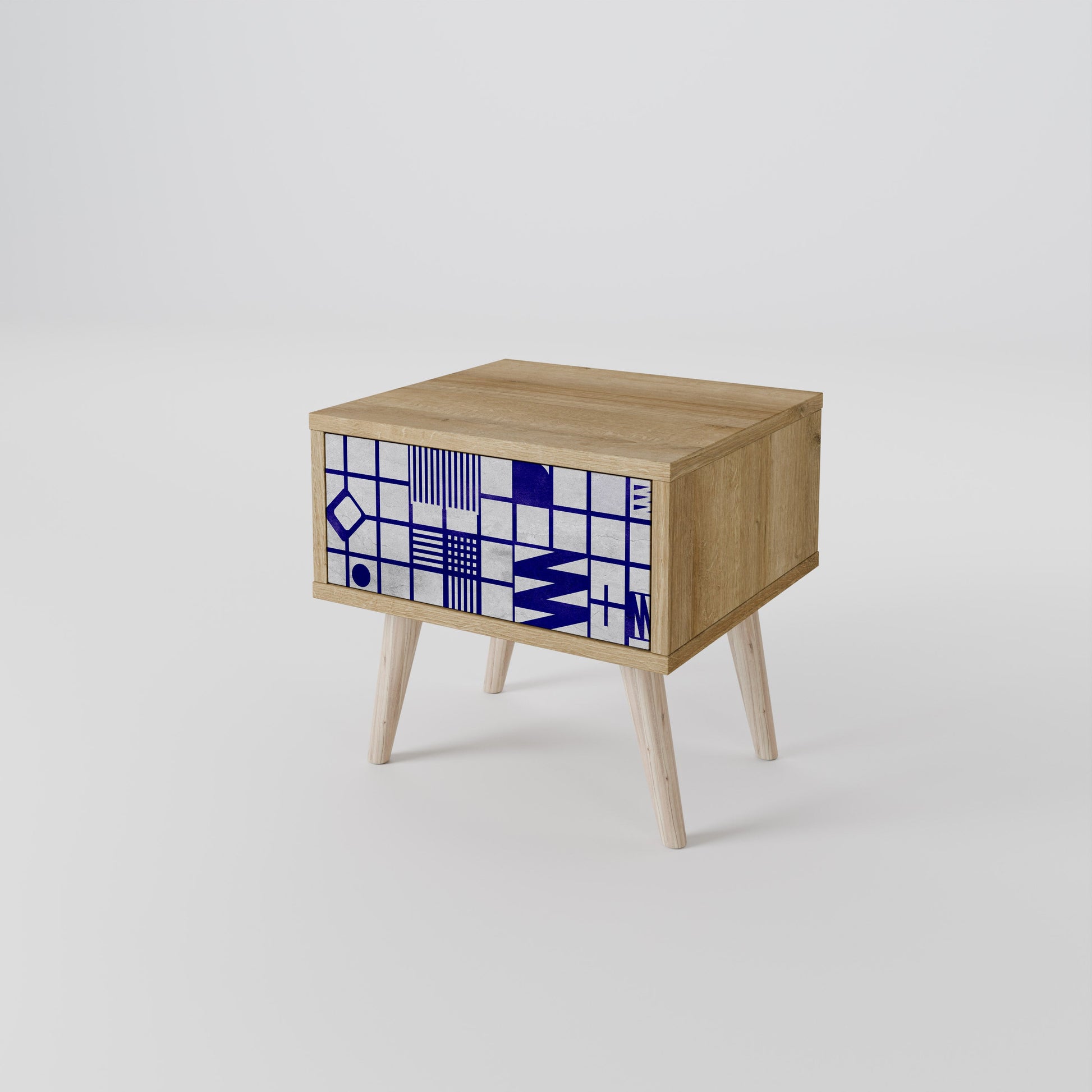 THE RIGHT PLACES Nightstand in Oak Effect