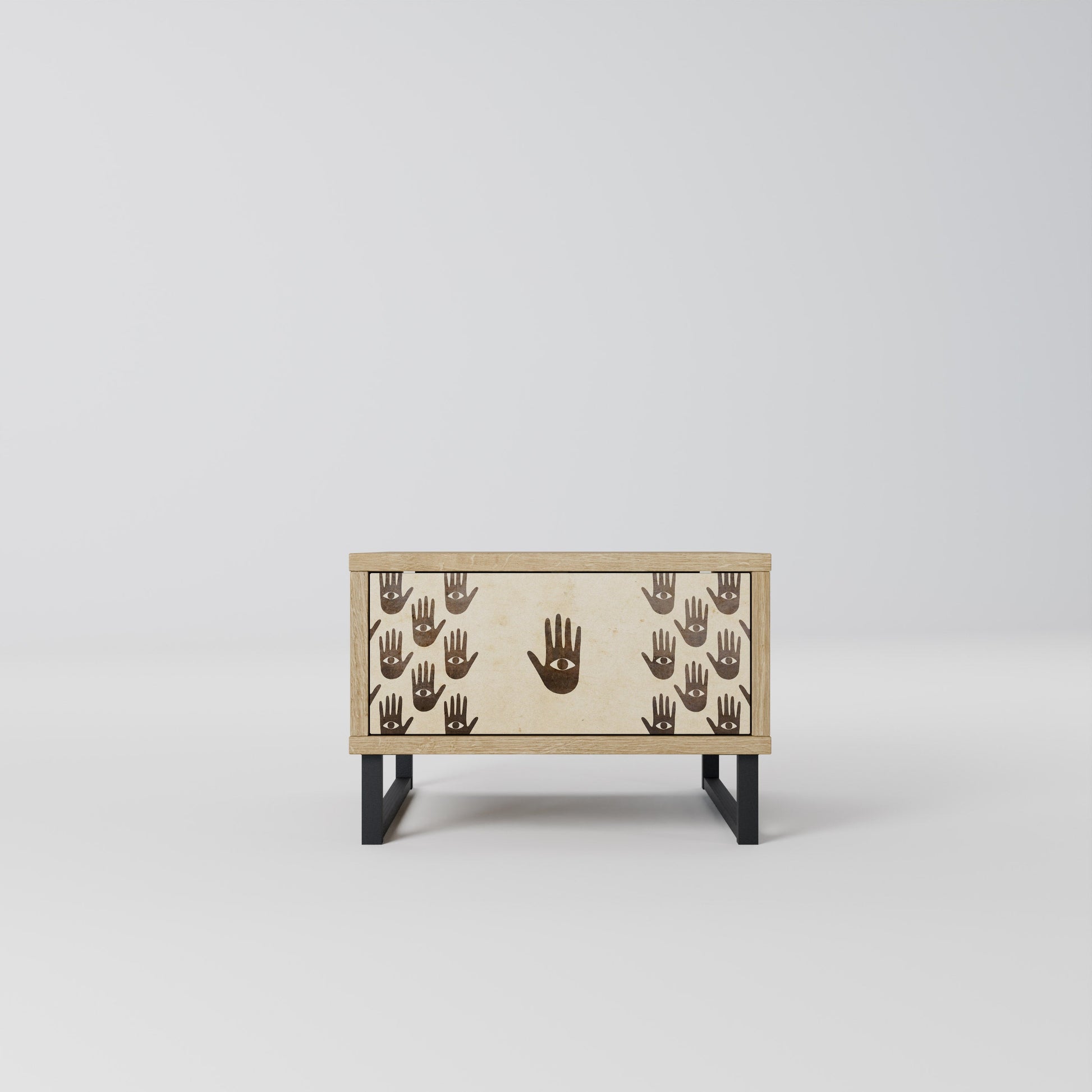 SEE MORE Nightstand in Oak Effect